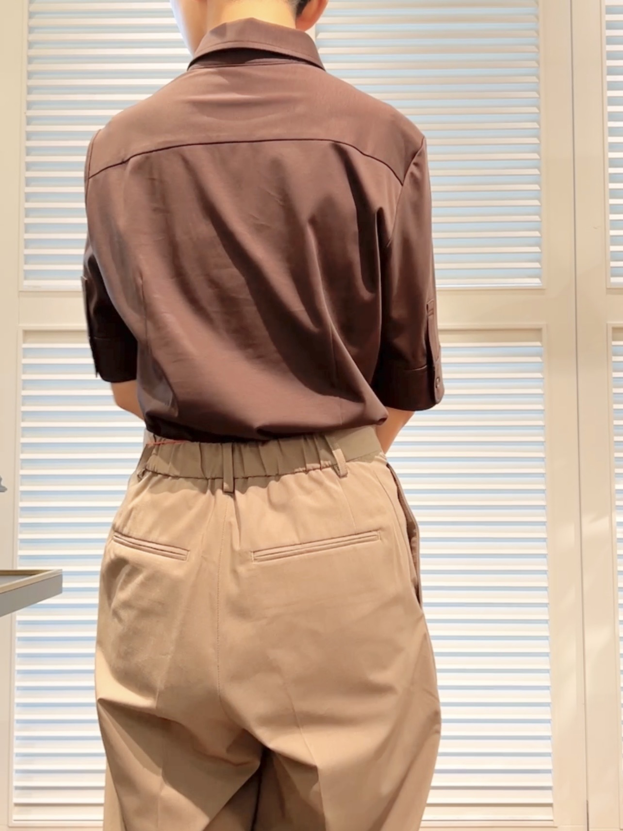 OCHIAIさんの「DRESSTERIOR｜【接触冷感／抗菌防臭／消臭】ICE CLEAR COTTON ハーフスリーブシャツ」を使ったコーディネート