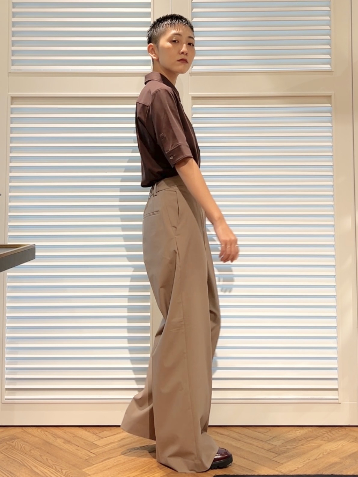 OCHIAIさんの「DRESSTERIOR｜【接触冷感／抗菌防臭／消臭】ICE CLEAR COTTON ハーフスリーブシャツ」を使ったコーディネート