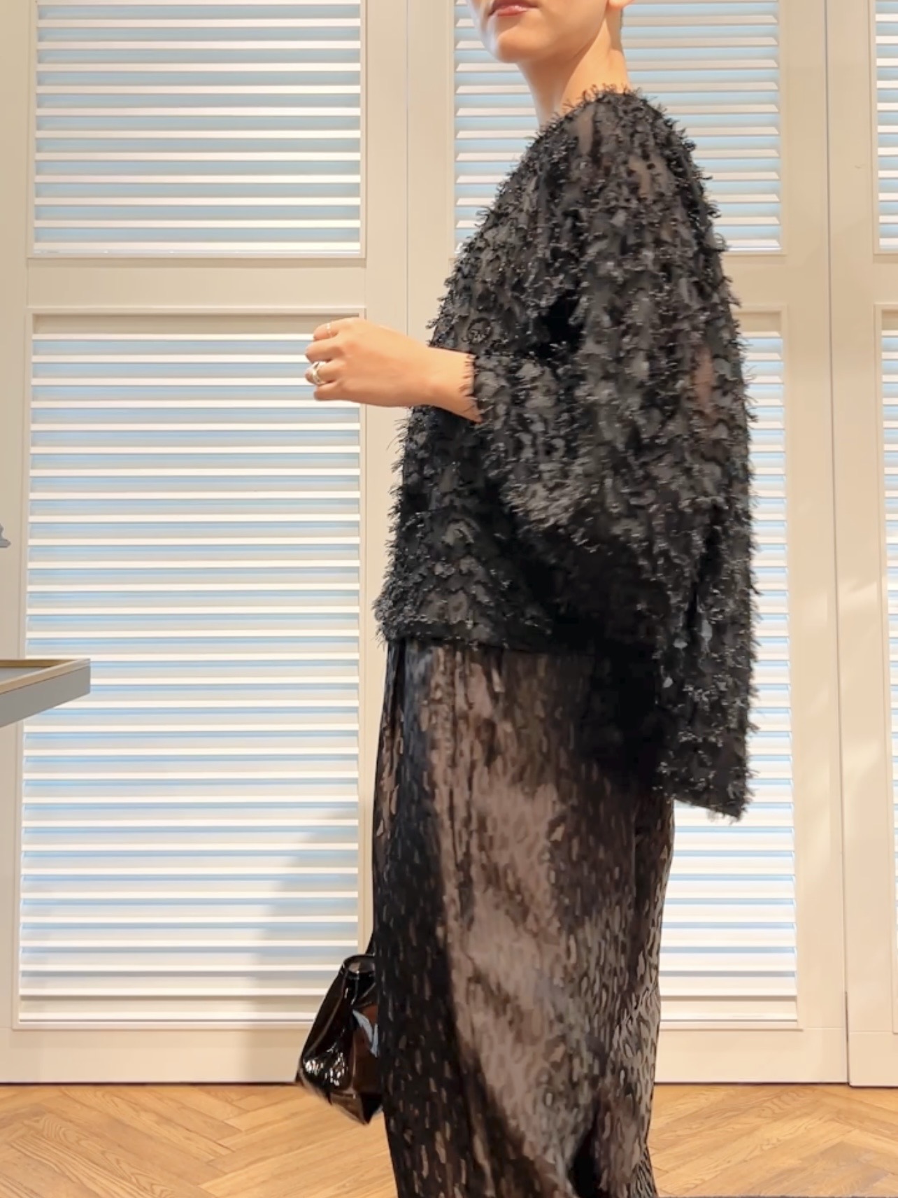 OCHIAIさんの「DRESSTERIOR｜ジャガードボリュームブラウス」を使ったコーディネート