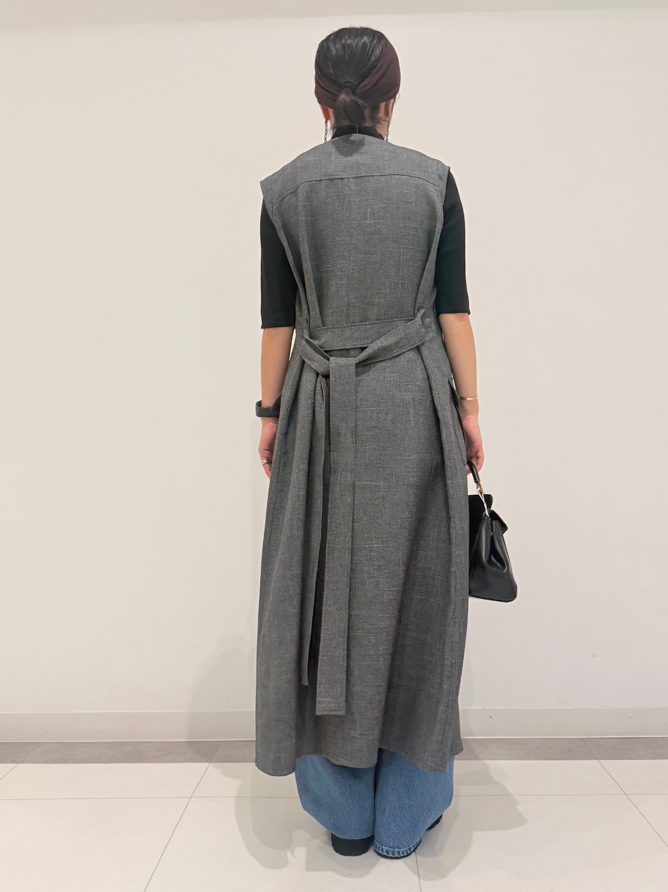 MIYAKAWAさんの「DRESSTERIOR｜ウォッシャブルツイードライクワンピース」を使ったコーディネート