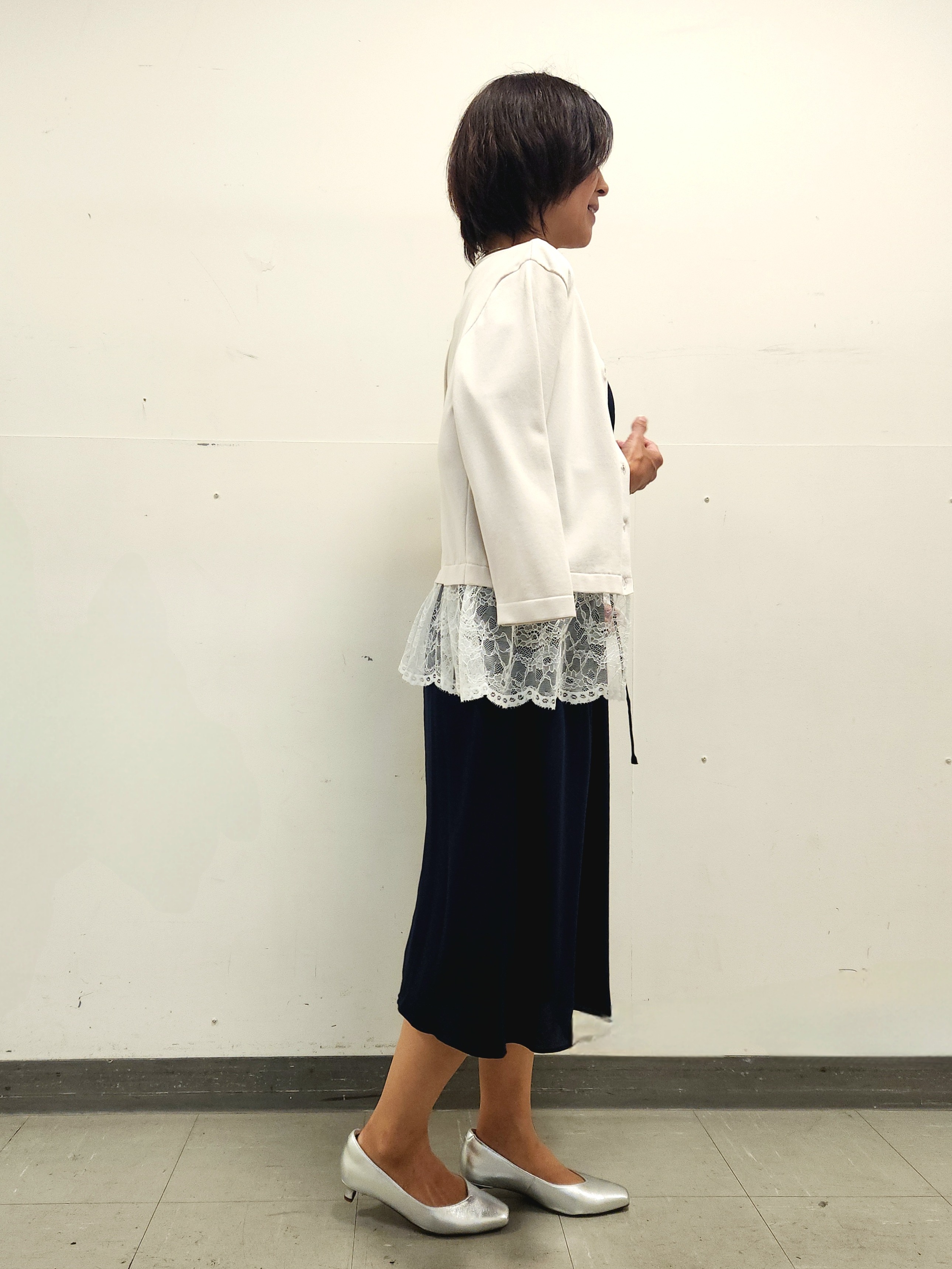 mayumayuさんの「Reflect｜【手洗い可】レースデザインニットカーディガン」を使ったコーディネート