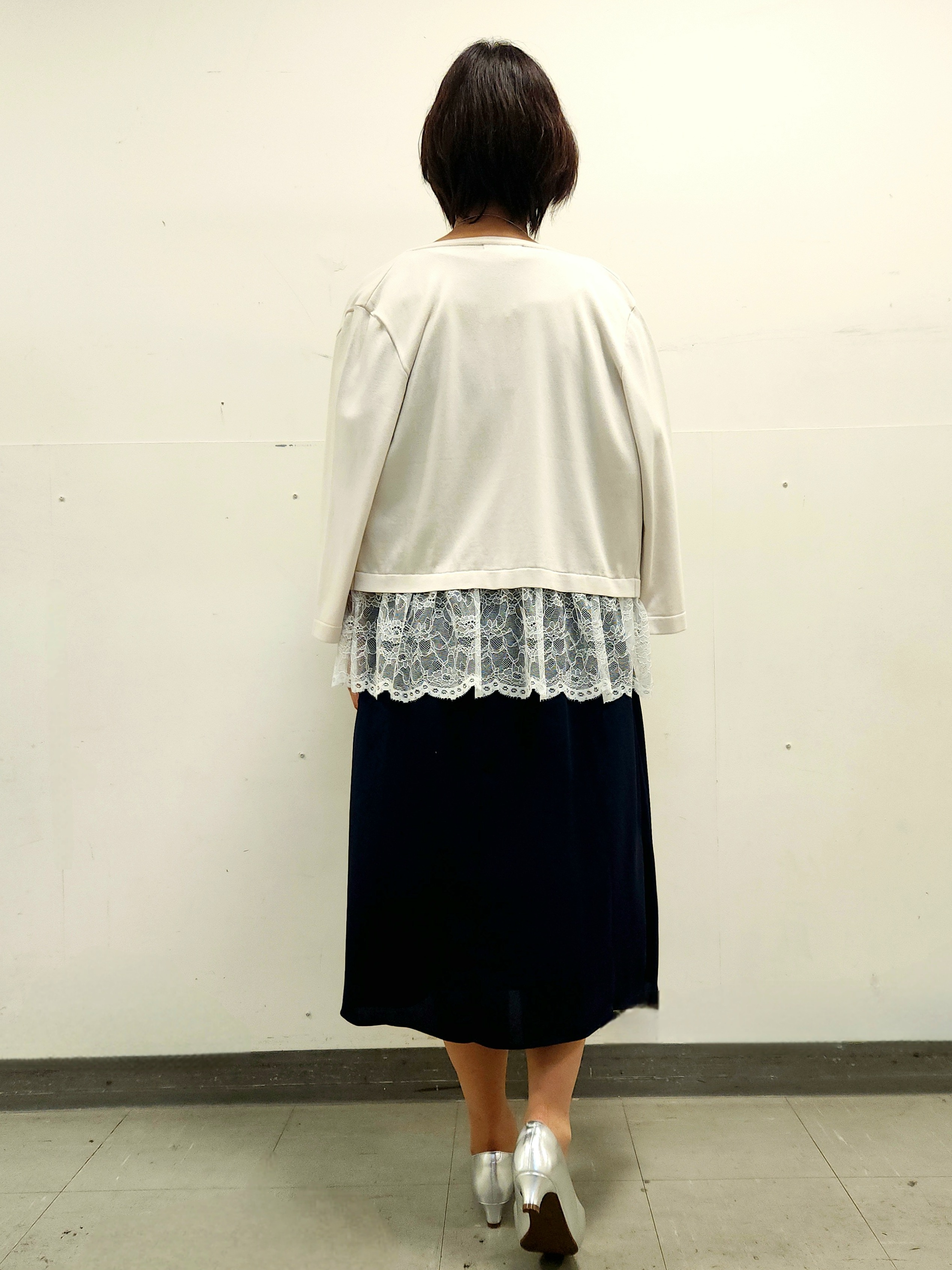 mayumayuさんの「Reflect｜【手洗い可】レースデザインニットカーディガン」を使ったコーディネート