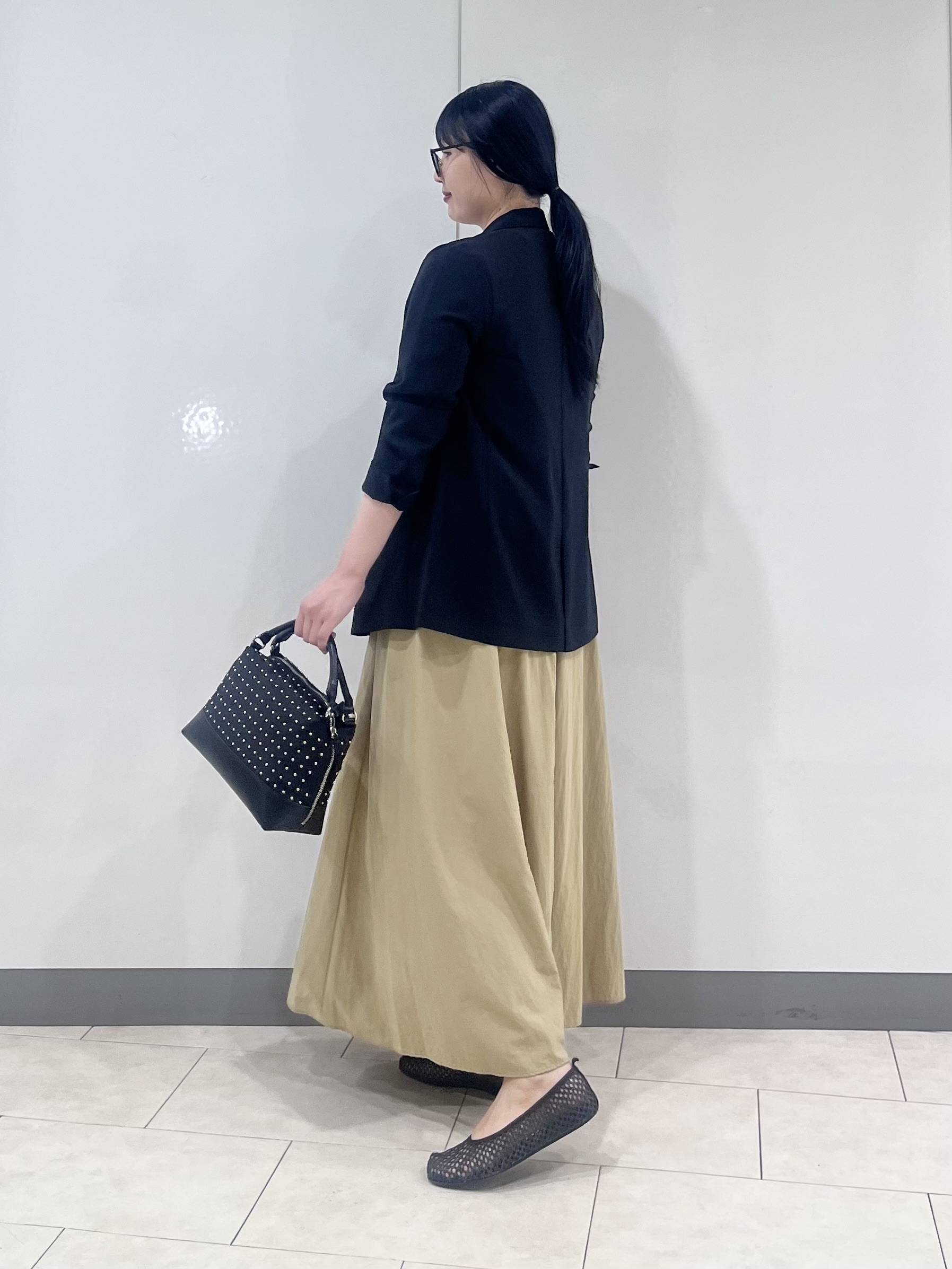 hasuさんの「INDIVI｜【接触冷感/UVケア/着る日傘】ダブルジャケット」を使ったコーディネート