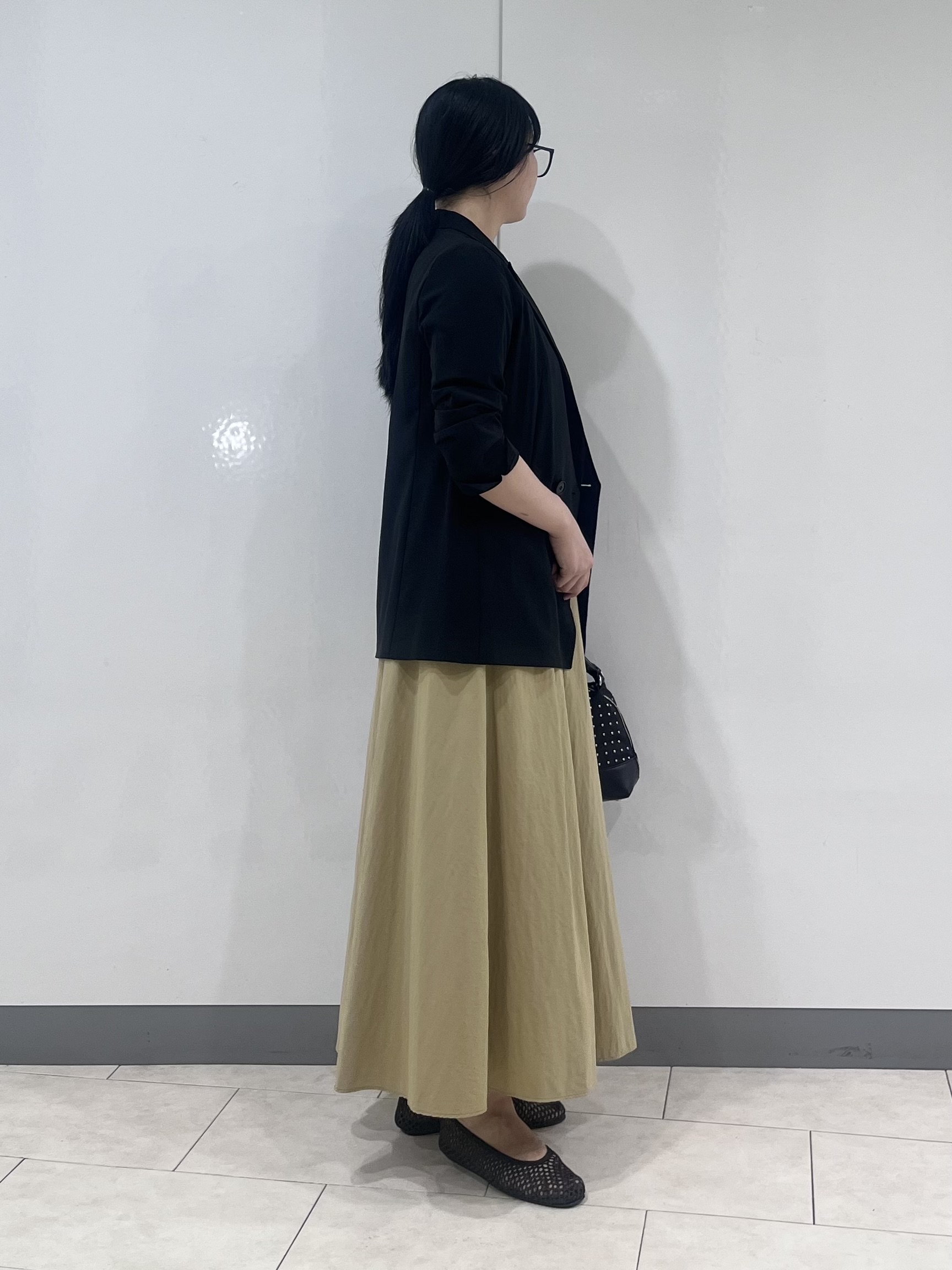 hasuさんの「INDIVI｜【接触冷感/UVケア/着る日傘】ダブルジャケット」を使ったコーディネート