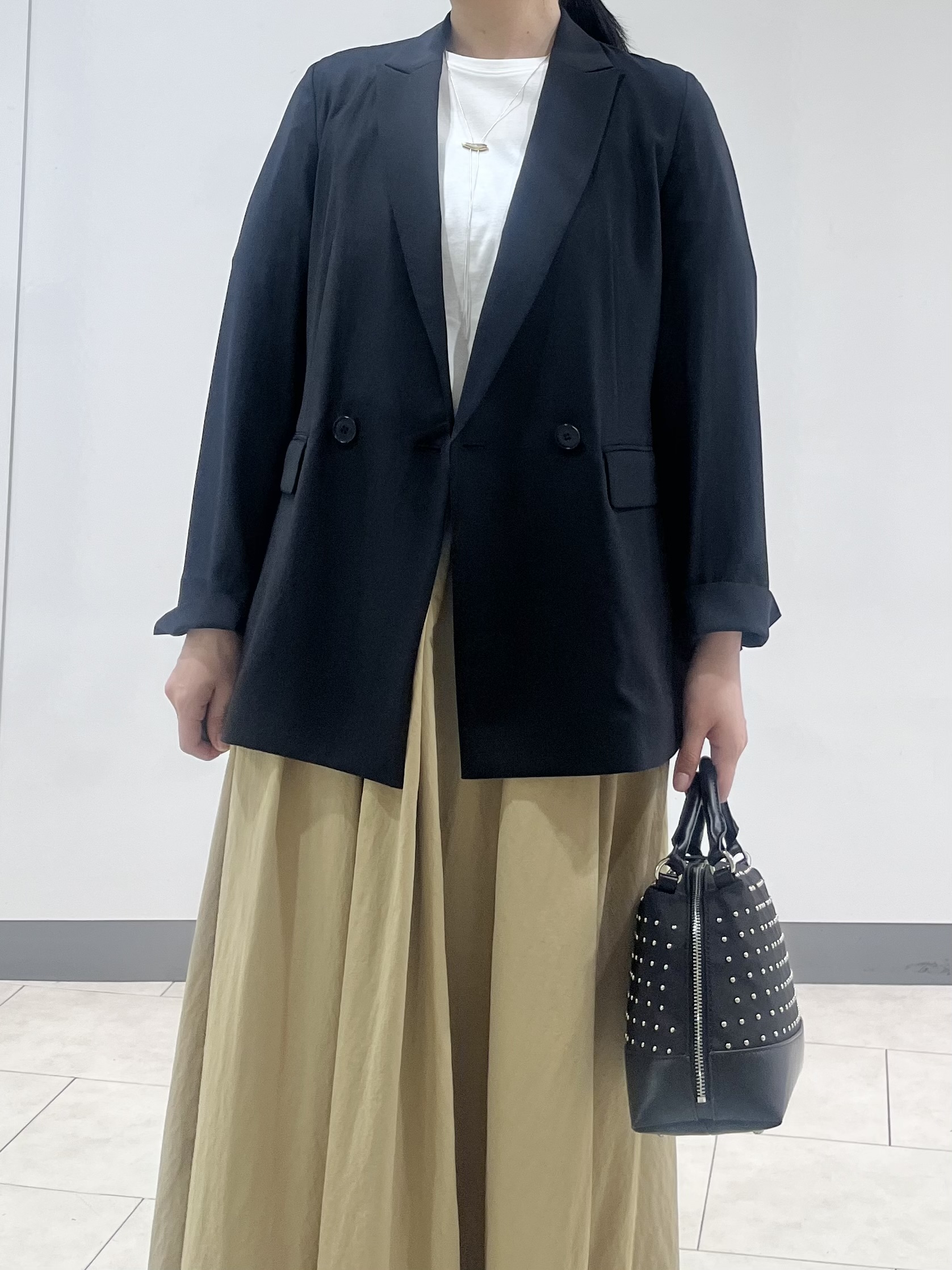 hasuさんの「INDIVI｜【接触冷感/UVケア/着る日傘】ダブルジャケット」を使ったコーディネート