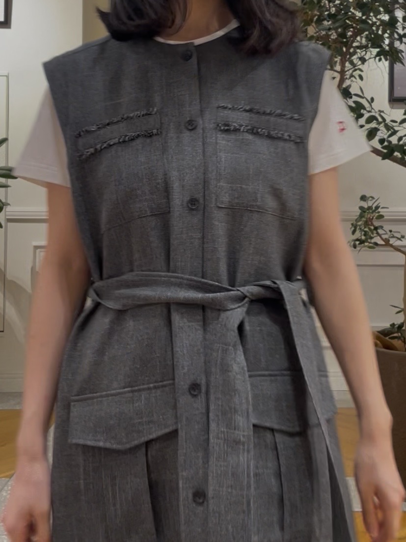 Lilyさんの「DRESSTERIOR｜ウォッシャブルツイードライクワンピース」を使ったコーディネート