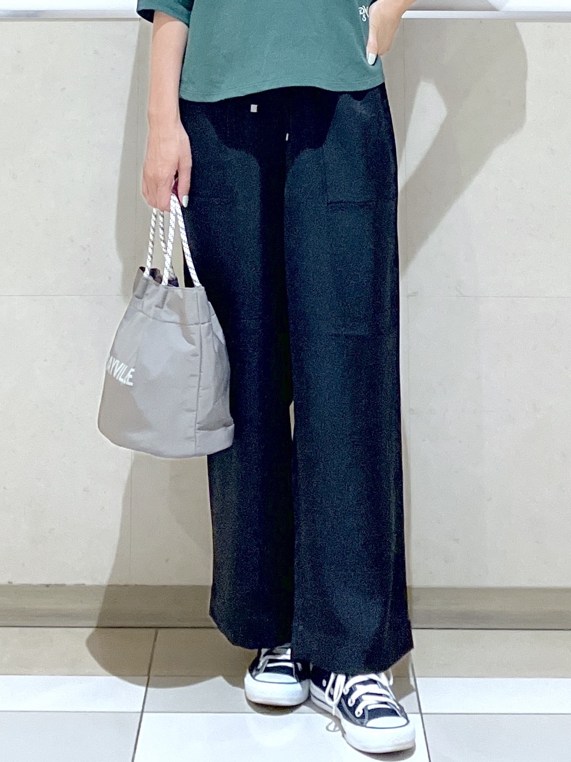 eriko さんの「Dessin｜バックヘンリーカットソー5分袖」を使ったコーディネート