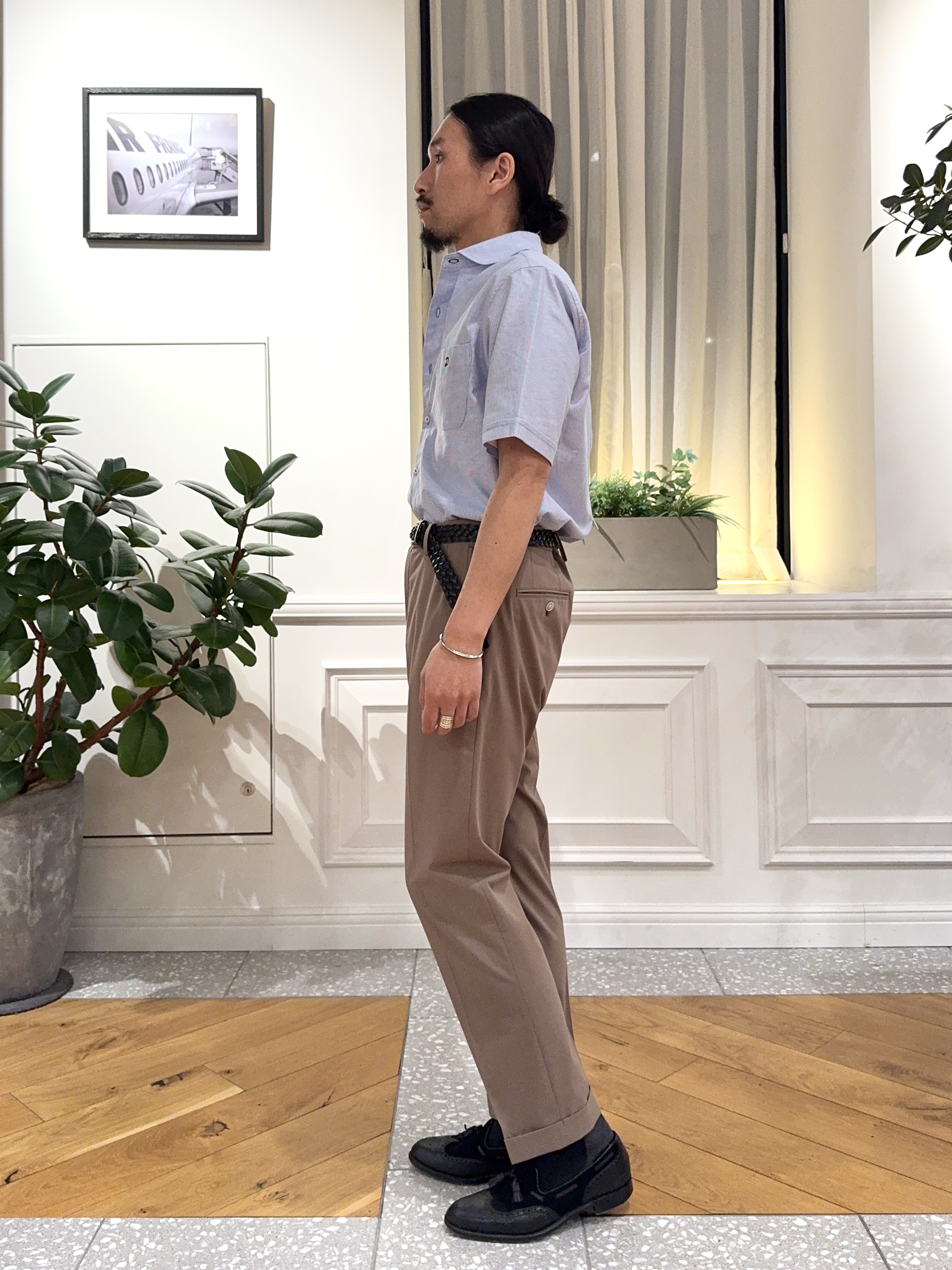 kawarataniさんの「DRESSTERIOR｜【速乾素材】メッシュエアー ハーフスリーブシャツ」を使ったコーディネート