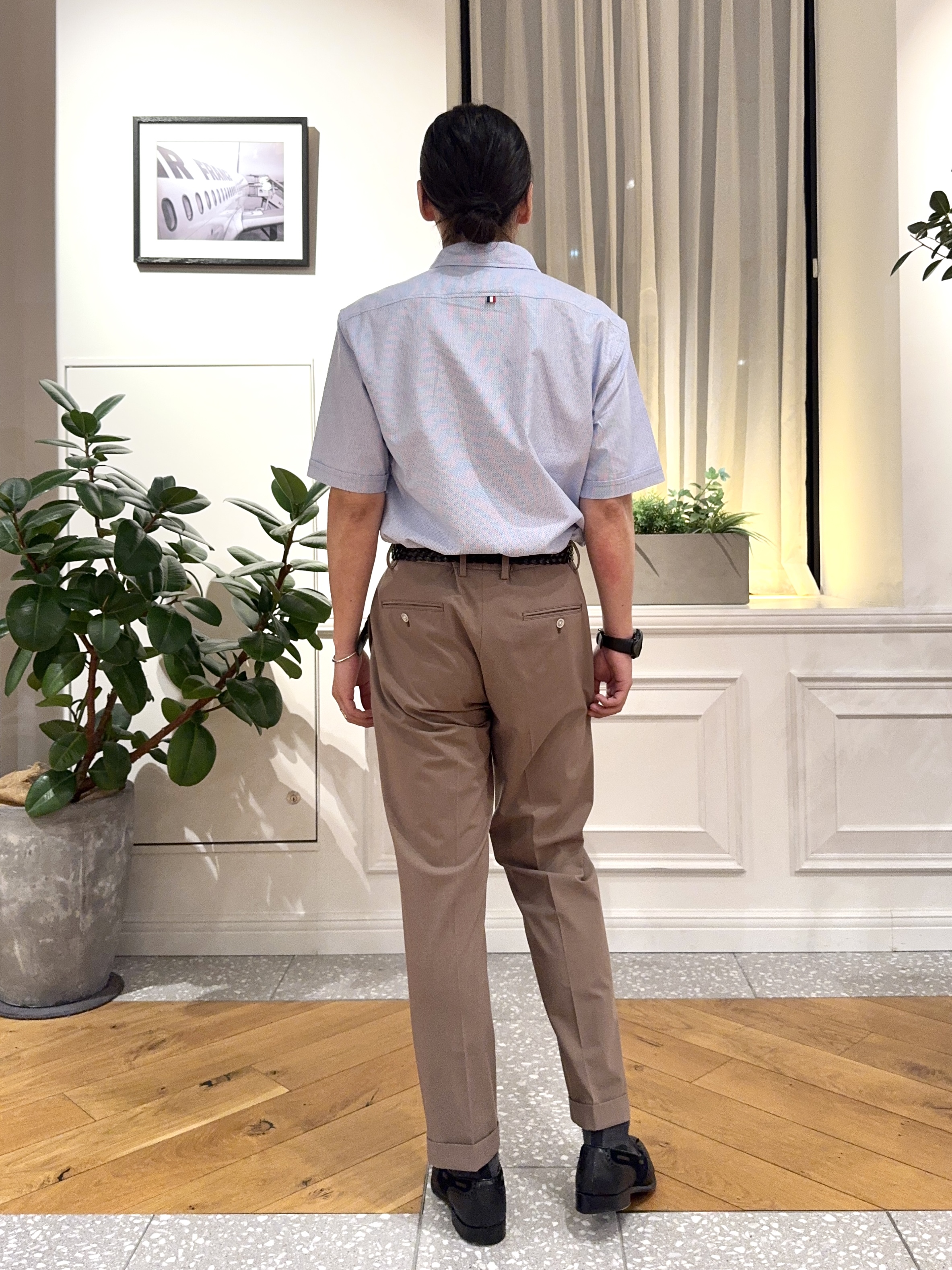 kawarataniさんの「DRESSTERIOR｜【速乾素材】メッシュエアー ハーフスリーブシャツ」を使ったコーディネート
