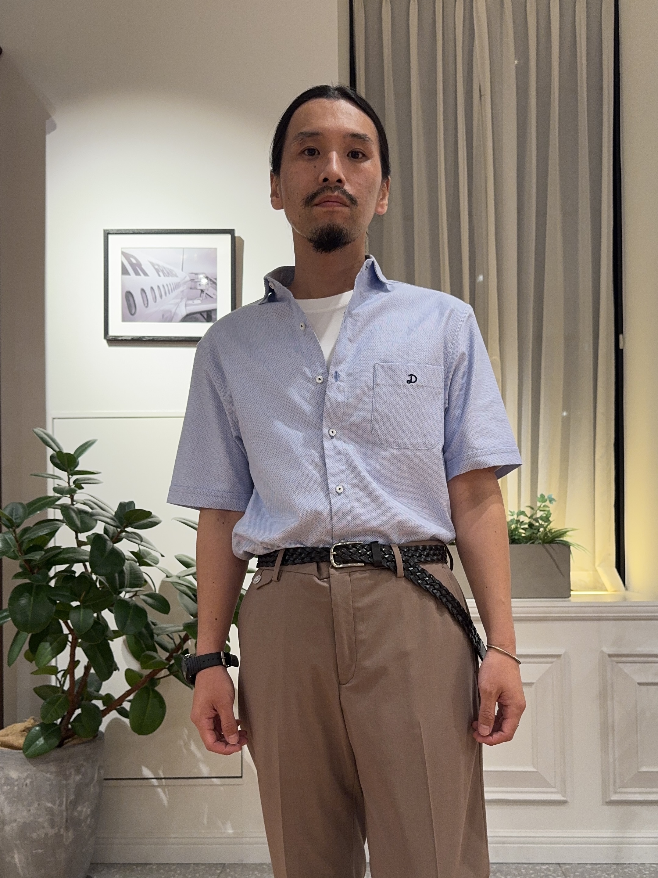 kawarataniさんの「DRESSTERIOR｜【速乾素材】メッシュエアー ハーフスリーブシャツ」を使ったコーディネート