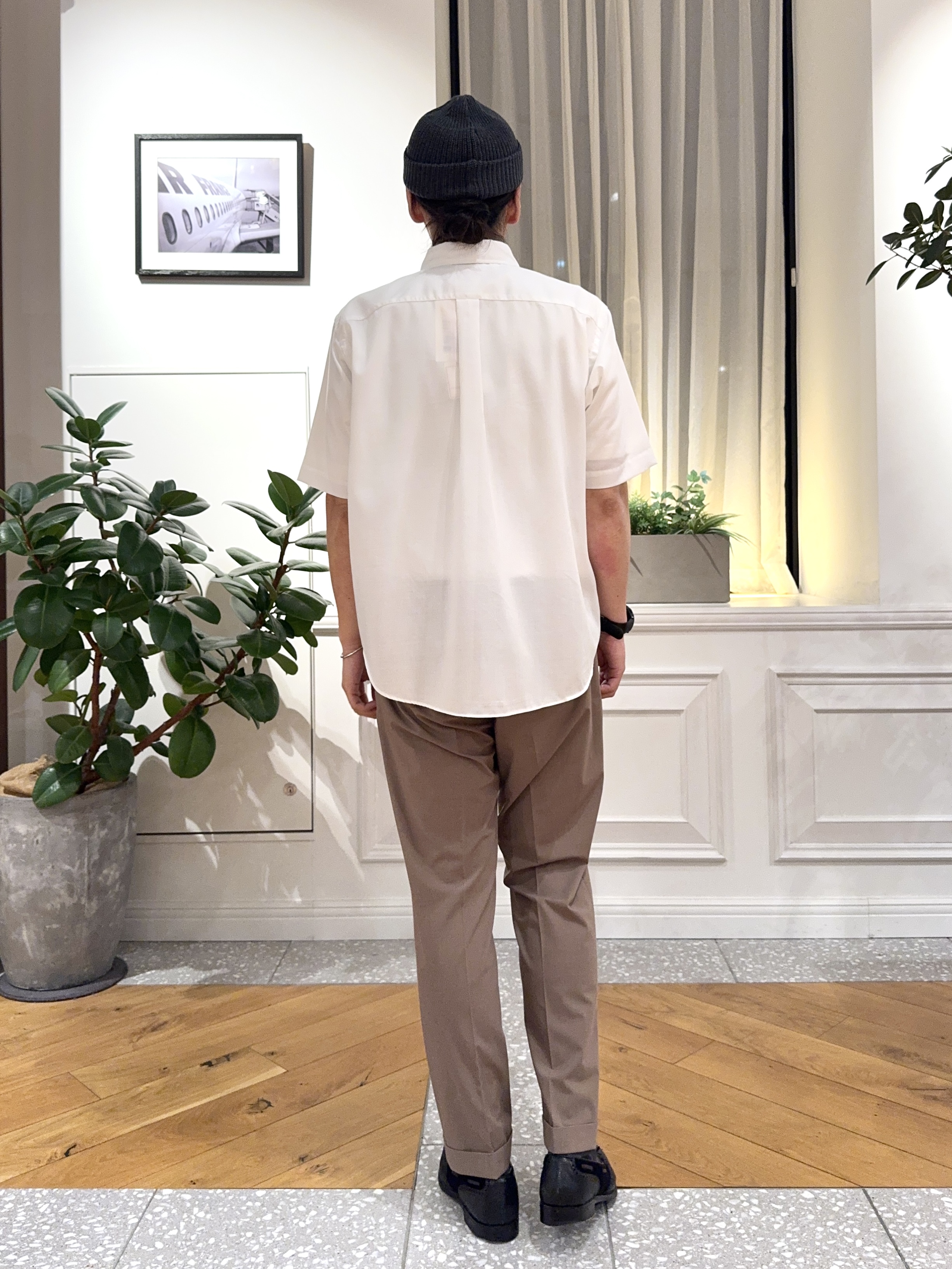 kawarataniさんの「DRESSTERIOR｜DANTON（ダントン）ドットボタン ボタンダウンシャツ ショートスリーブ」を使ったコーディネート