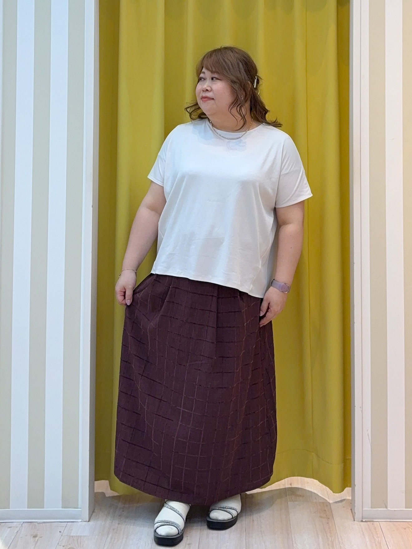 kotoさんさんの「SHOO･LA･RUE｜【高レビュー/洗濯機可/セットアップ可】軽凛(かろりん) ひんやり半袖ジャケット」を使ったコーディネート