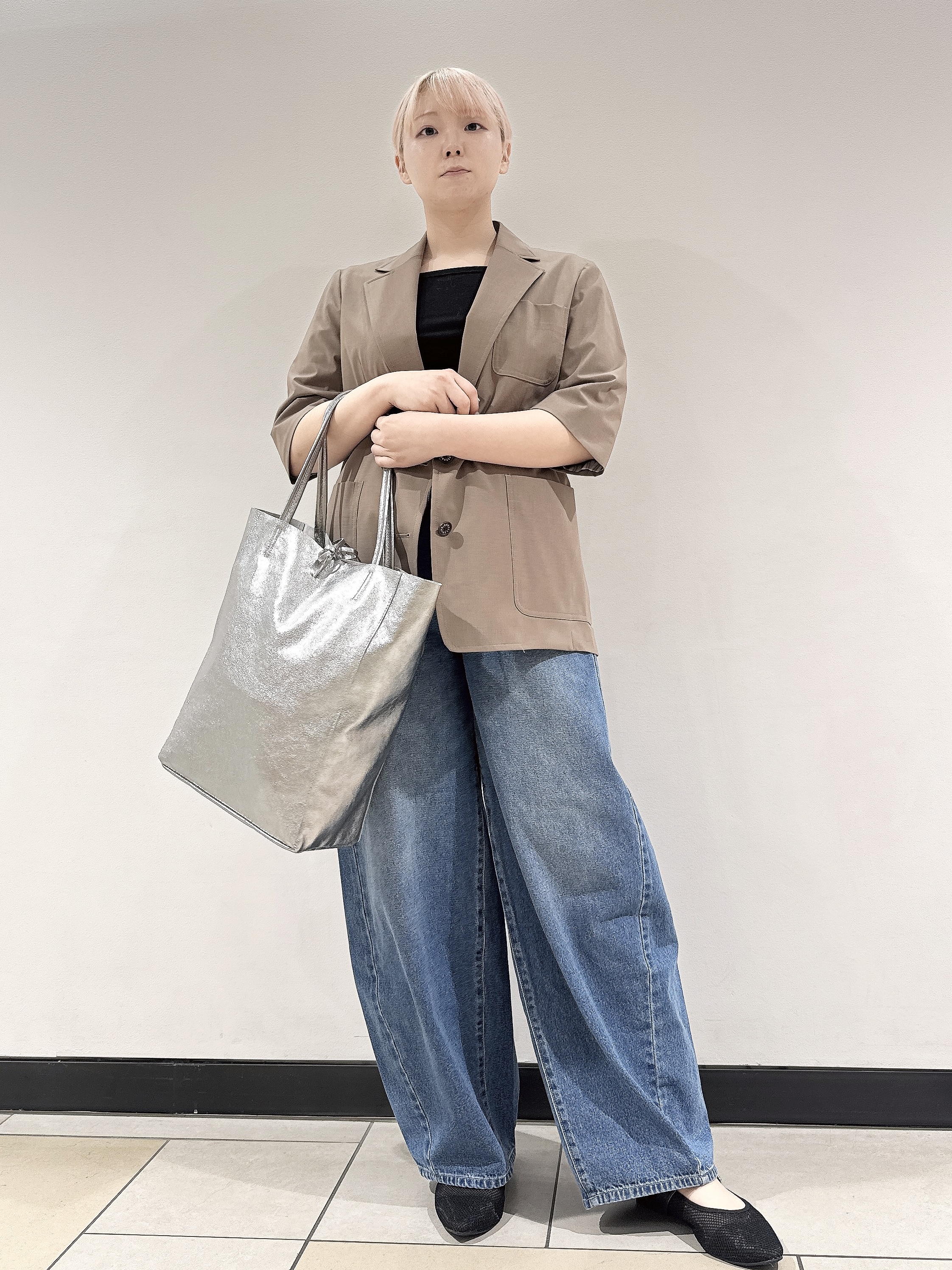 なかもとあきさんの「DRESSTERIOR｜【接触冷感/セットアップ可】 2WAYストレッチスリークオータージャケット」を使ったコーディネート