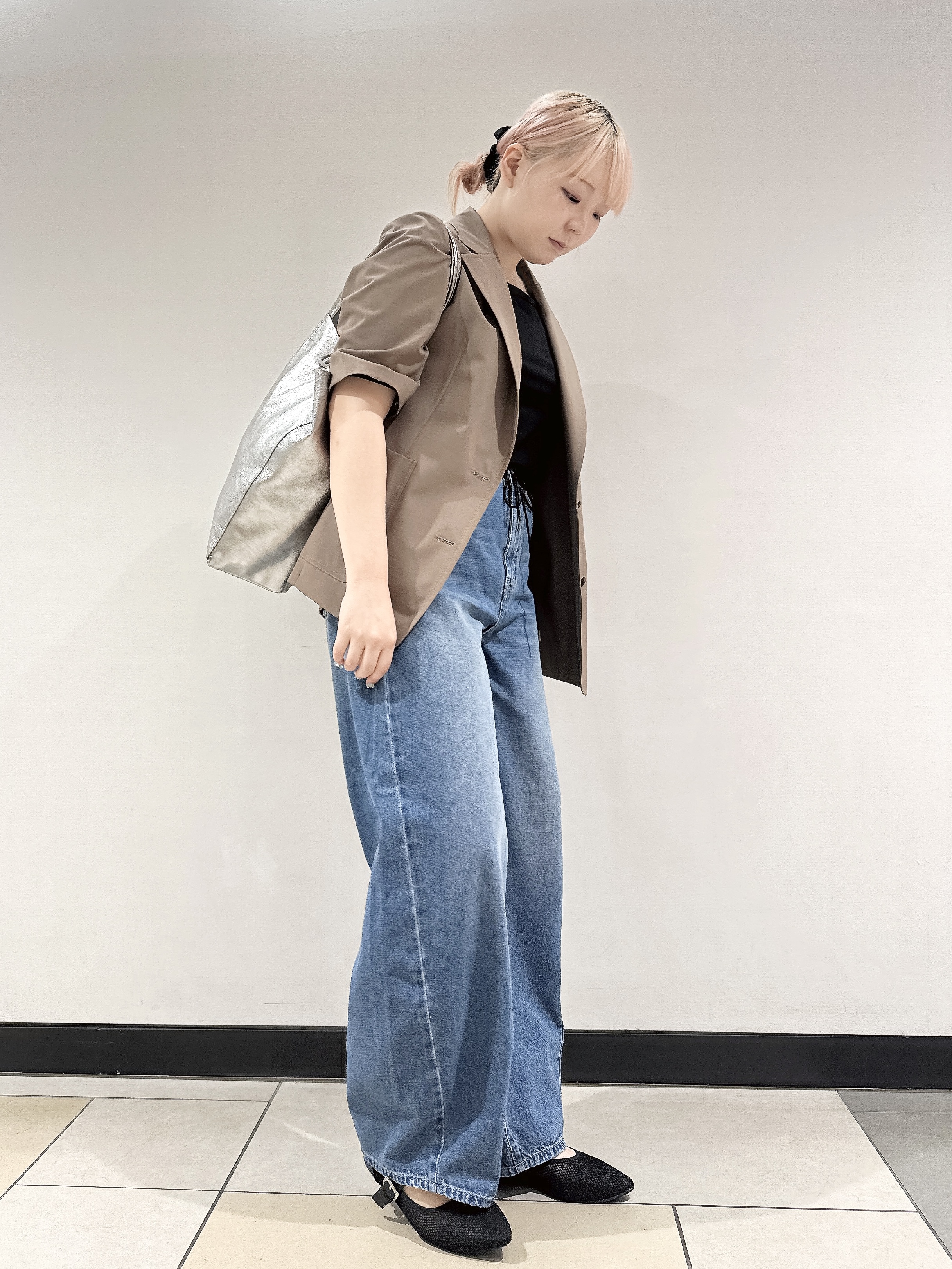 なかもとあきさんの「DRESSTERIOR｜【接触冷感/セットアップ可】 2WAYストレッチスリークオータージャケット」を使ったコーディネート
