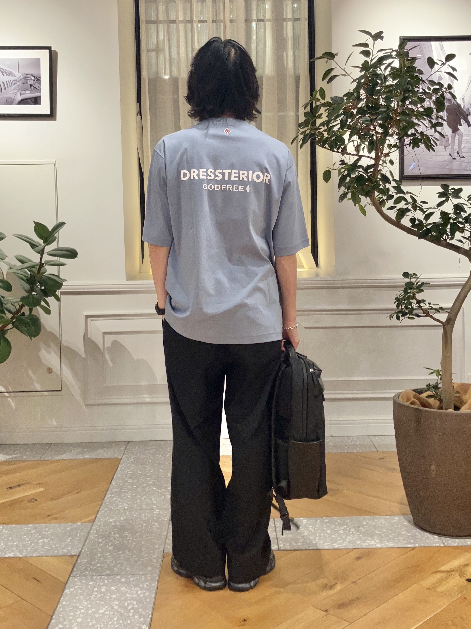 junyaさんの「DRESSTERIOR｜【接触冷感／抗菌防臭／消臭】ICE CLEAR COTTON オーバーフィットTシャツ」を使ったコーディネート