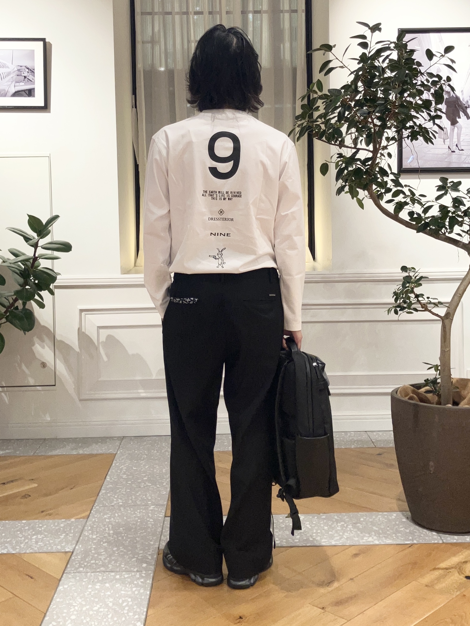 junyaさんの「DRESSTERIOR｜【接触冷感/UVカット/抗菌防臭/しわ防止】クールデオドラント ロングTシャツ」を使ったコーディネート