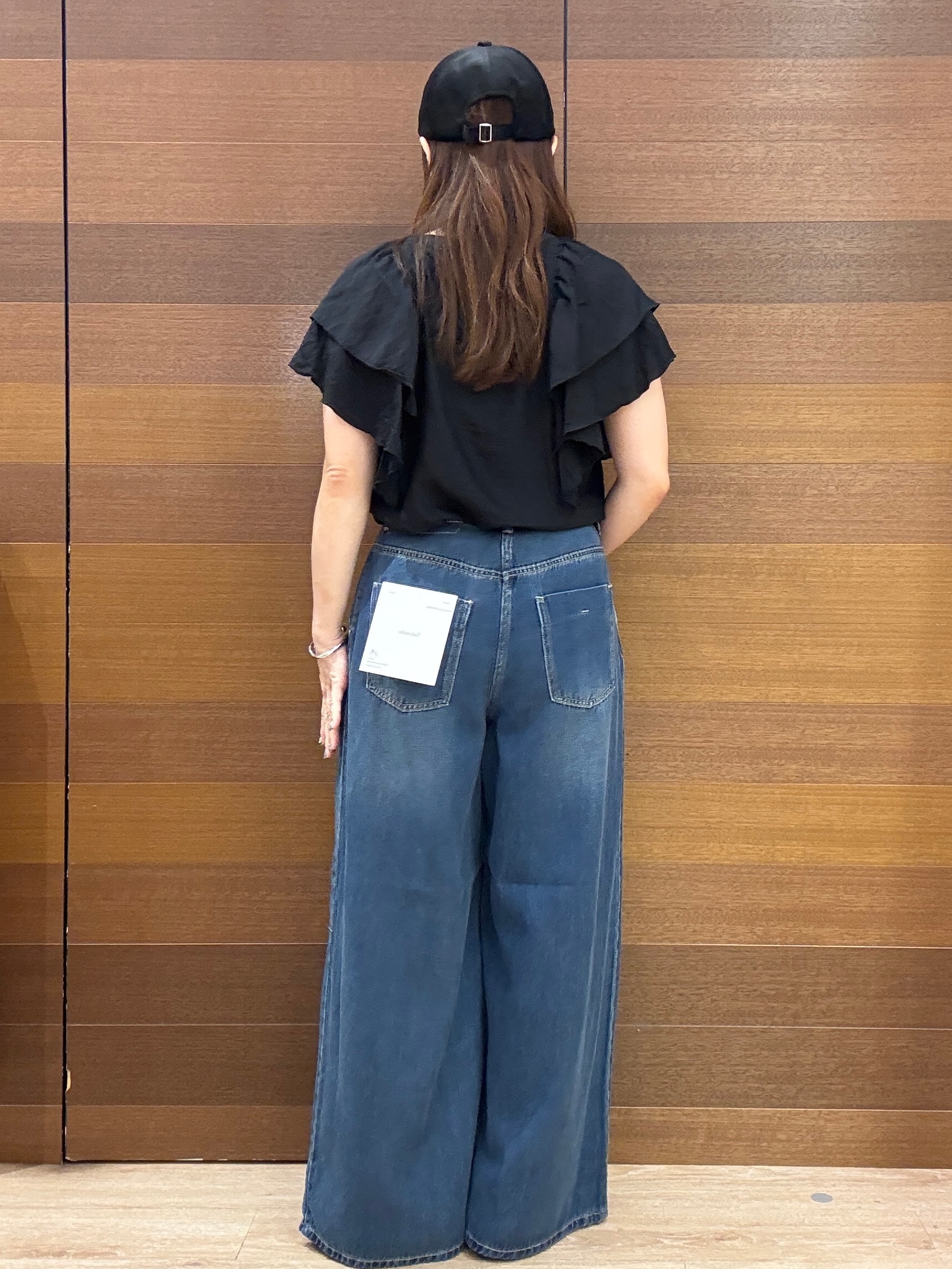 maichiさんの「OPAQUE.CLIP｜【接触冷感／UVケア】ハートネックレースレイヤードトップス《洗濯機OK／6col》」を使ったコーディネート