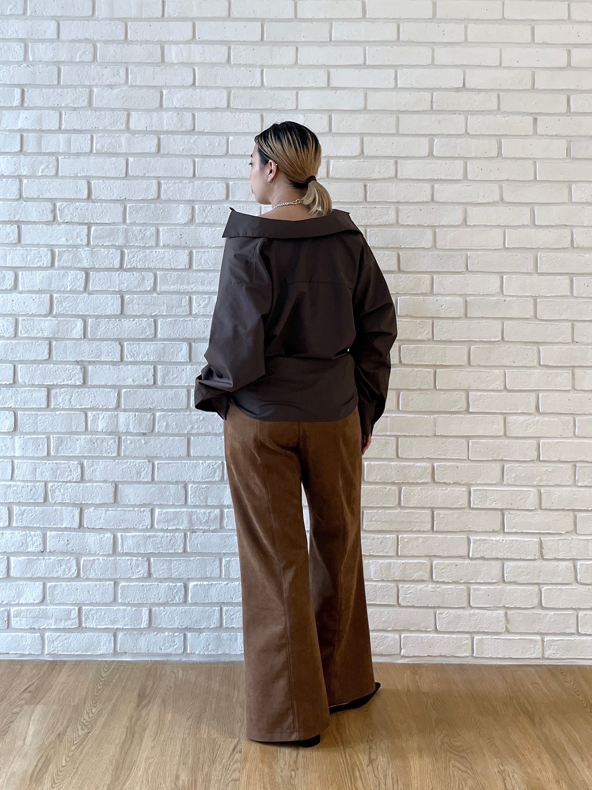 Harukaさんの「INDIVI｜タイムレスフォルムシャツ」を使ったコーディネート