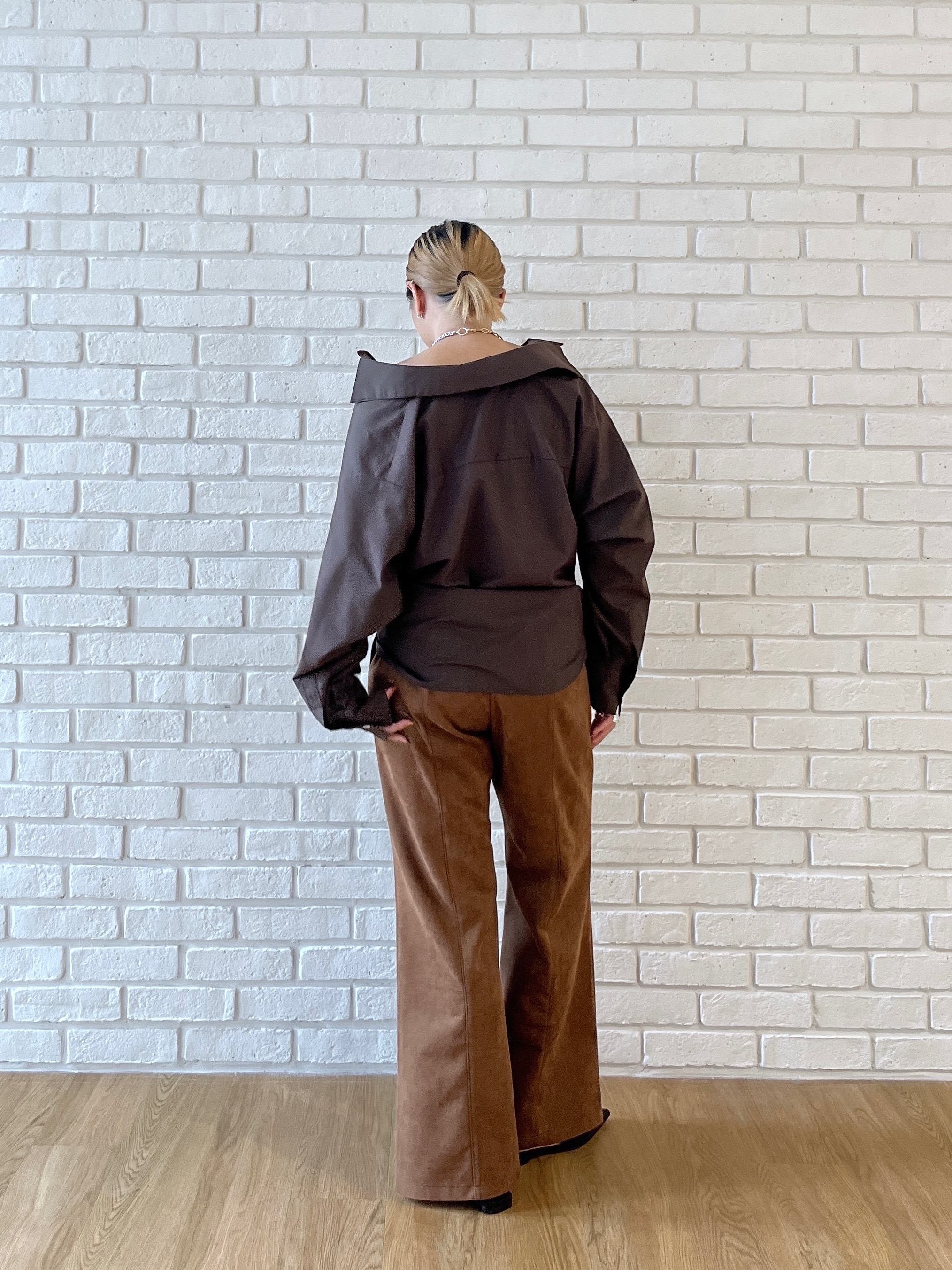 Harukaさんの「INDIVI｜タイムレスフォルムシャツ」を使ったコーディネート