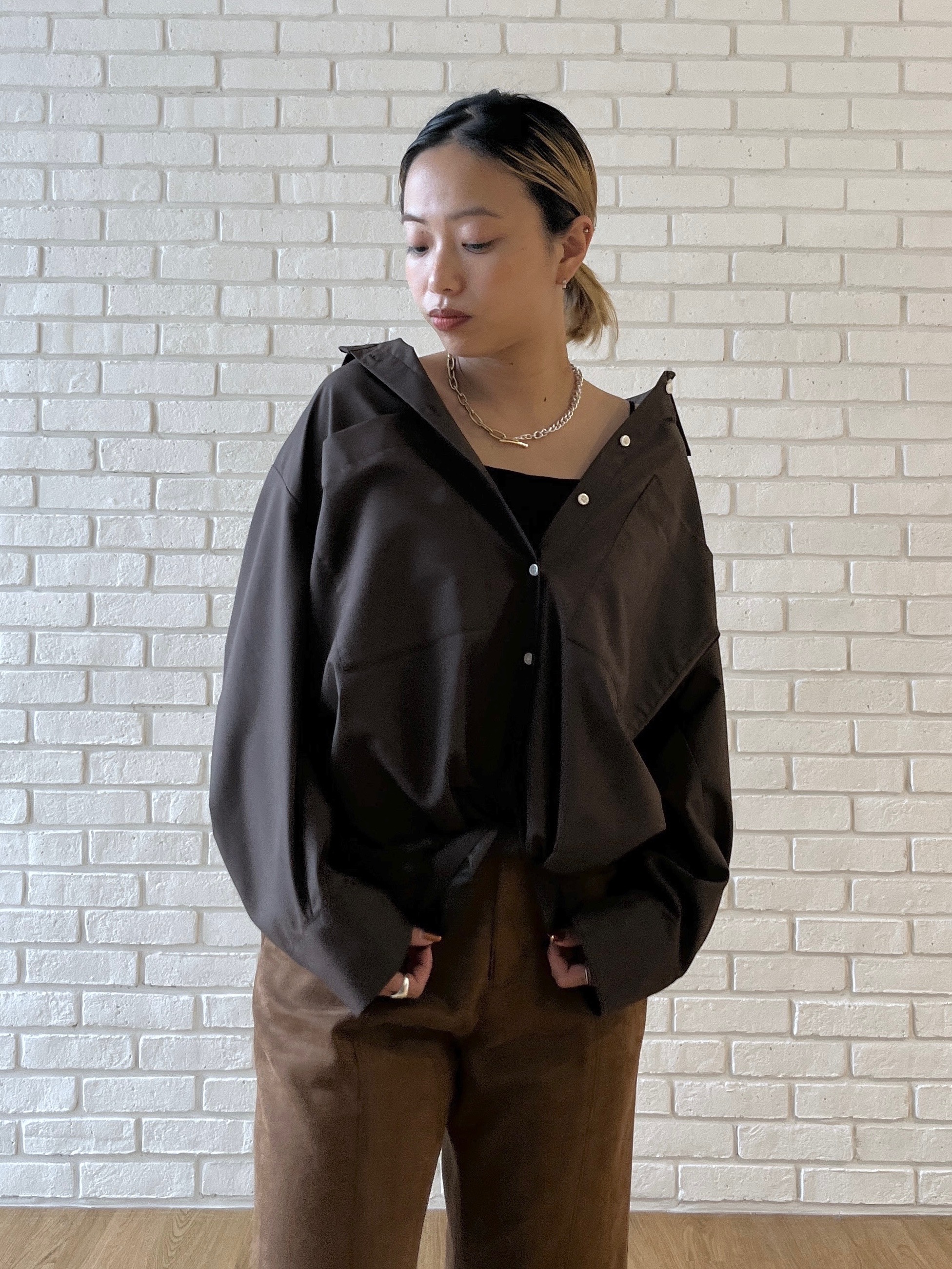 Harukaさんの「INDIVI｜タイムレスフォルムシャツ」を使ったコーディネート