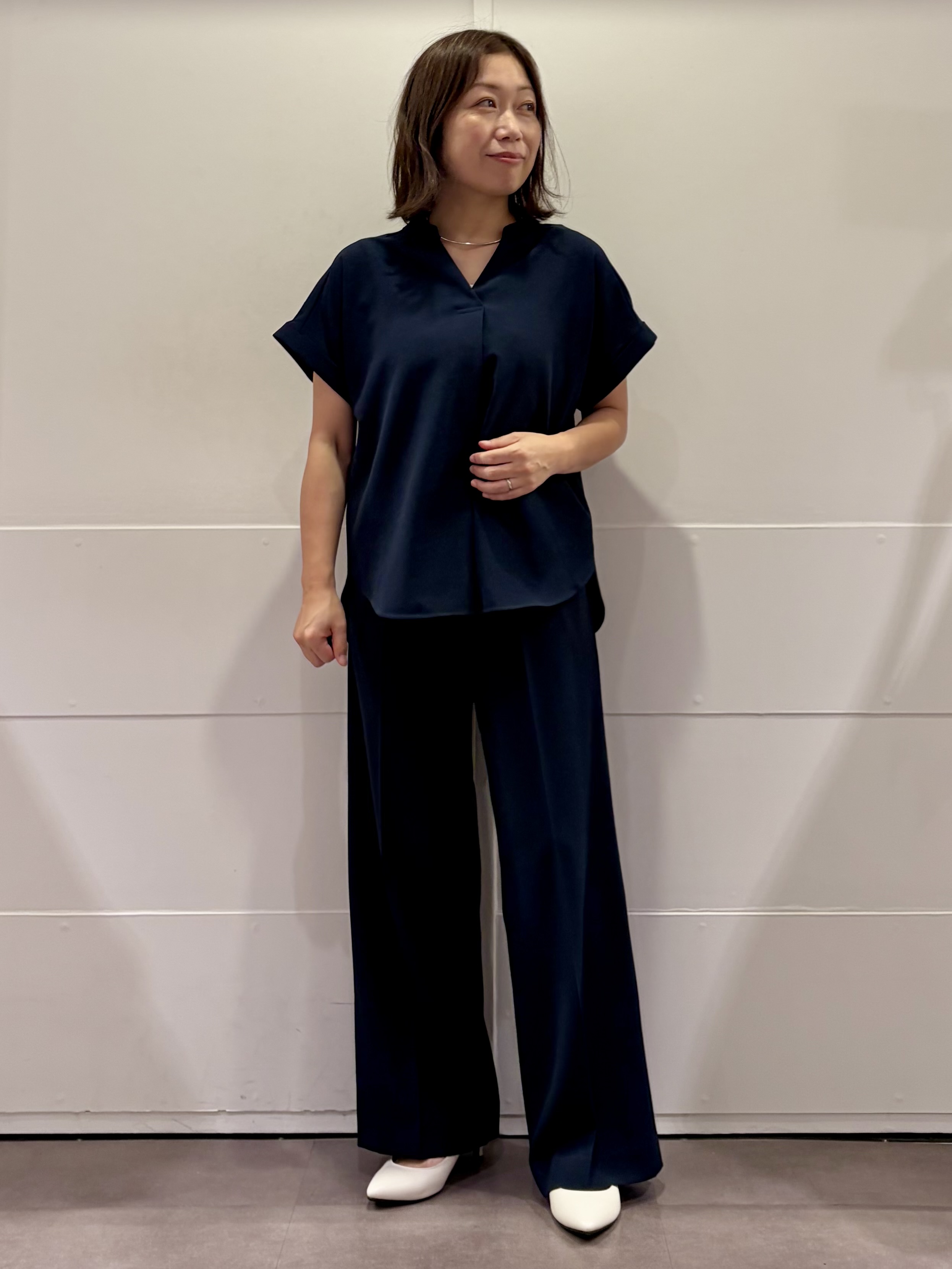 TOKOさんの「UNTITLED｜【セットアップ可/UVカット/通気性】エアリークール半袖ジャケット」を使ったコーディネート