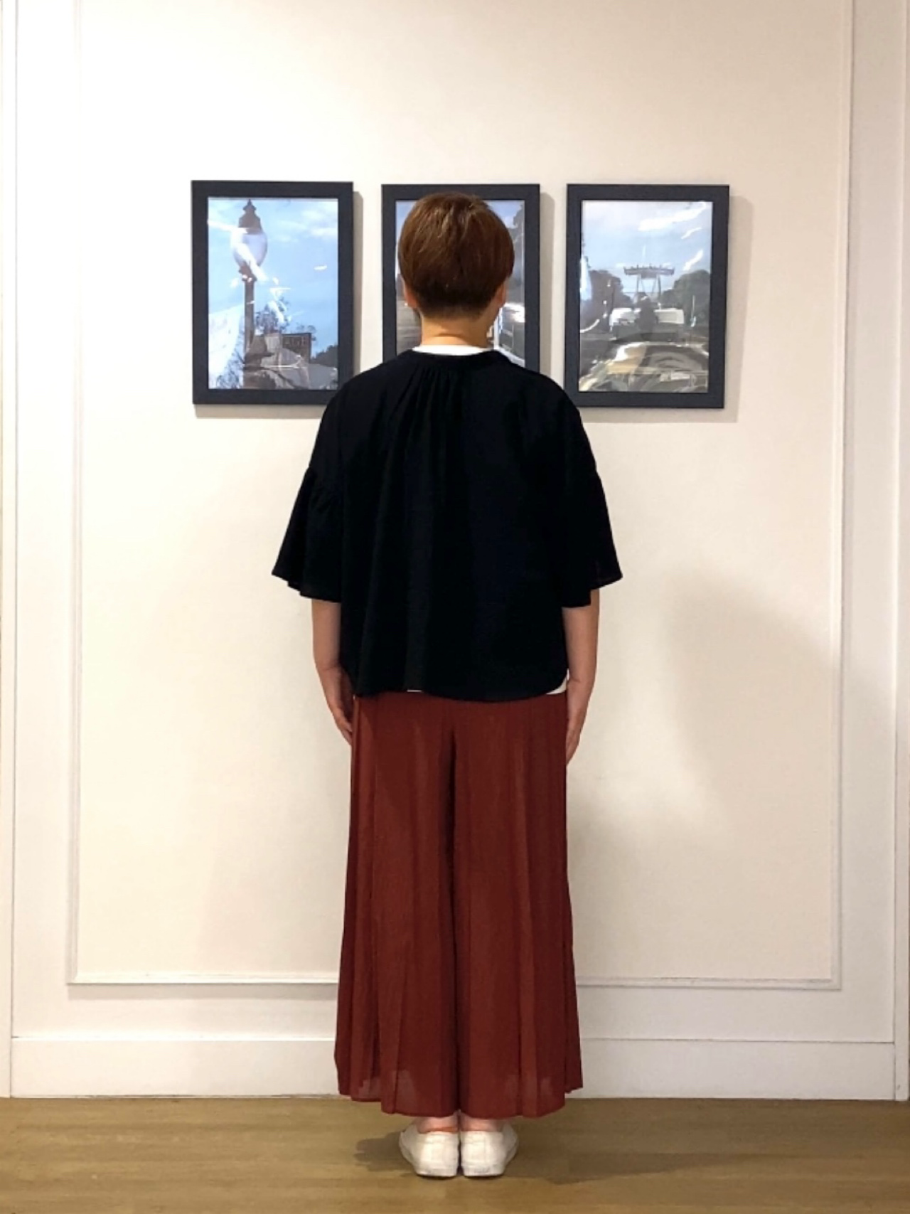 Hiroさんの「Dessin｜フレアスリーブ スキッパーブラウス」を使ったコーディネート