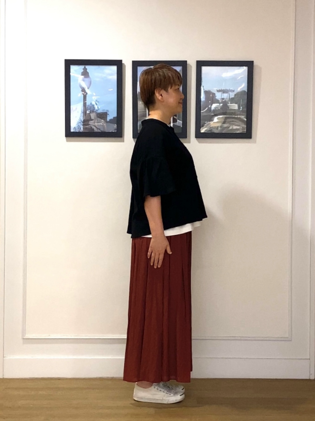 Hiroさんの「Dessin｜フレアスリーブ スキッパーブラウス」を使ったコーディネート