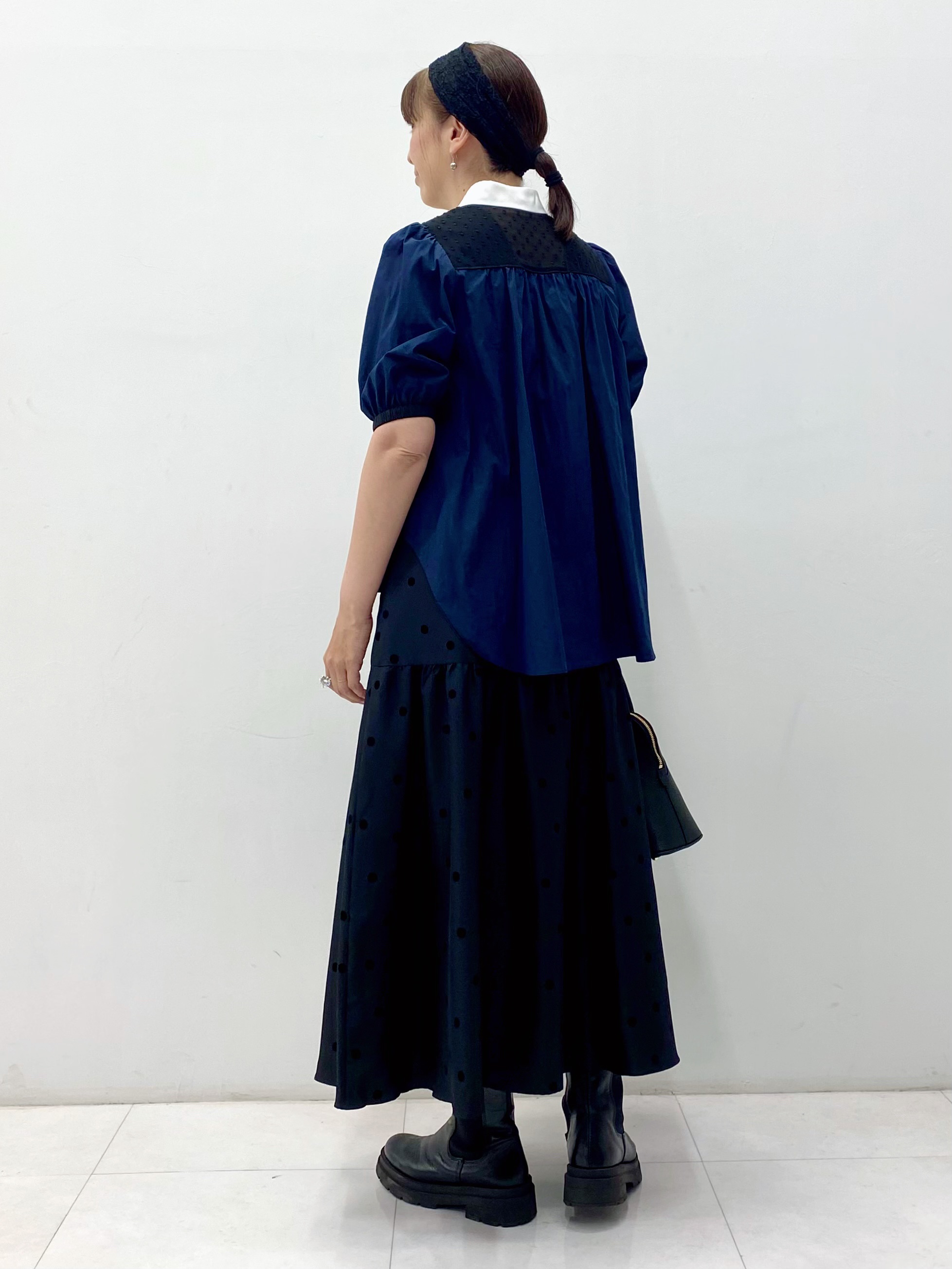 Sawaguchiさんの「DRESSTERIOR｜【着映え】パフスリーブ ブザムブラウス」を使ったコーディネート
