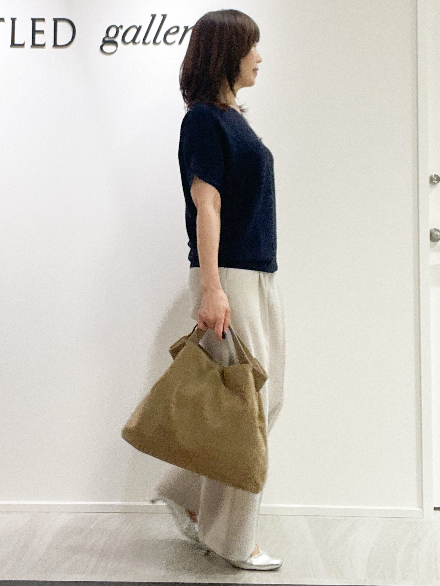 めいさんの「UNTITLED｜【11色展開/体型カバー】前後2WAYフレンチスリーブニット」を使ったコーディネート