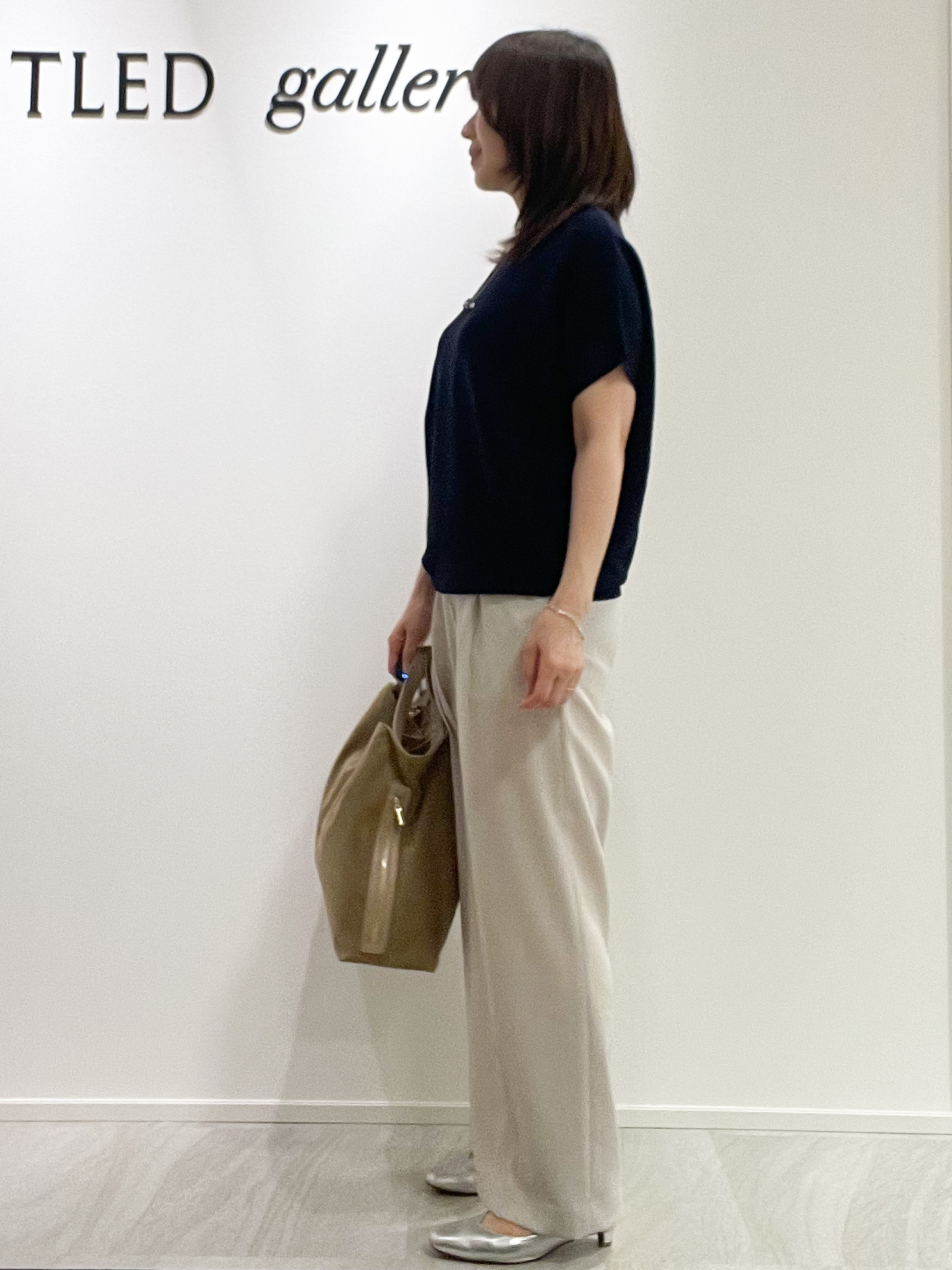 めいさんの「UNTITLED｜【11色展開/体型カバー】前後2WAYフレンチスリーブニット」を使ったコーディネート