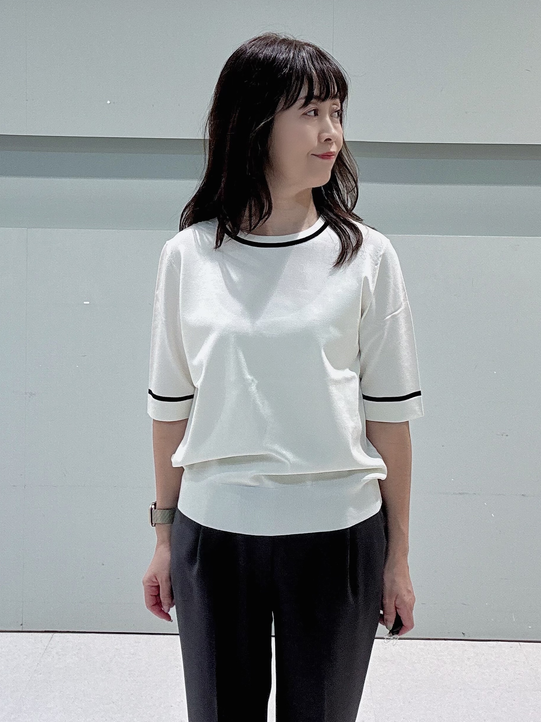 makiさんの「UNTITLED｜【セットアップ可/UV/接触冷感】エアリーテーラードジャケット」を使ったコーディネート