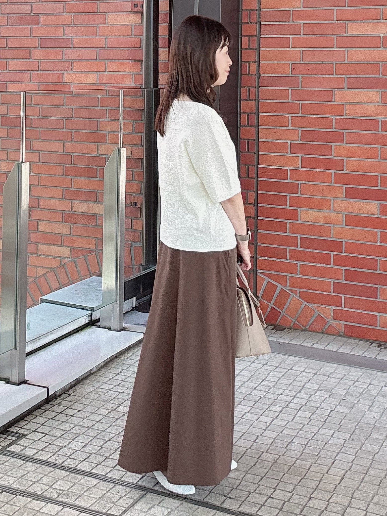 makiさんの「UNTITLED｜【セットアップ可】ドライタッチニットプルオーバー」を使ったコーディネート