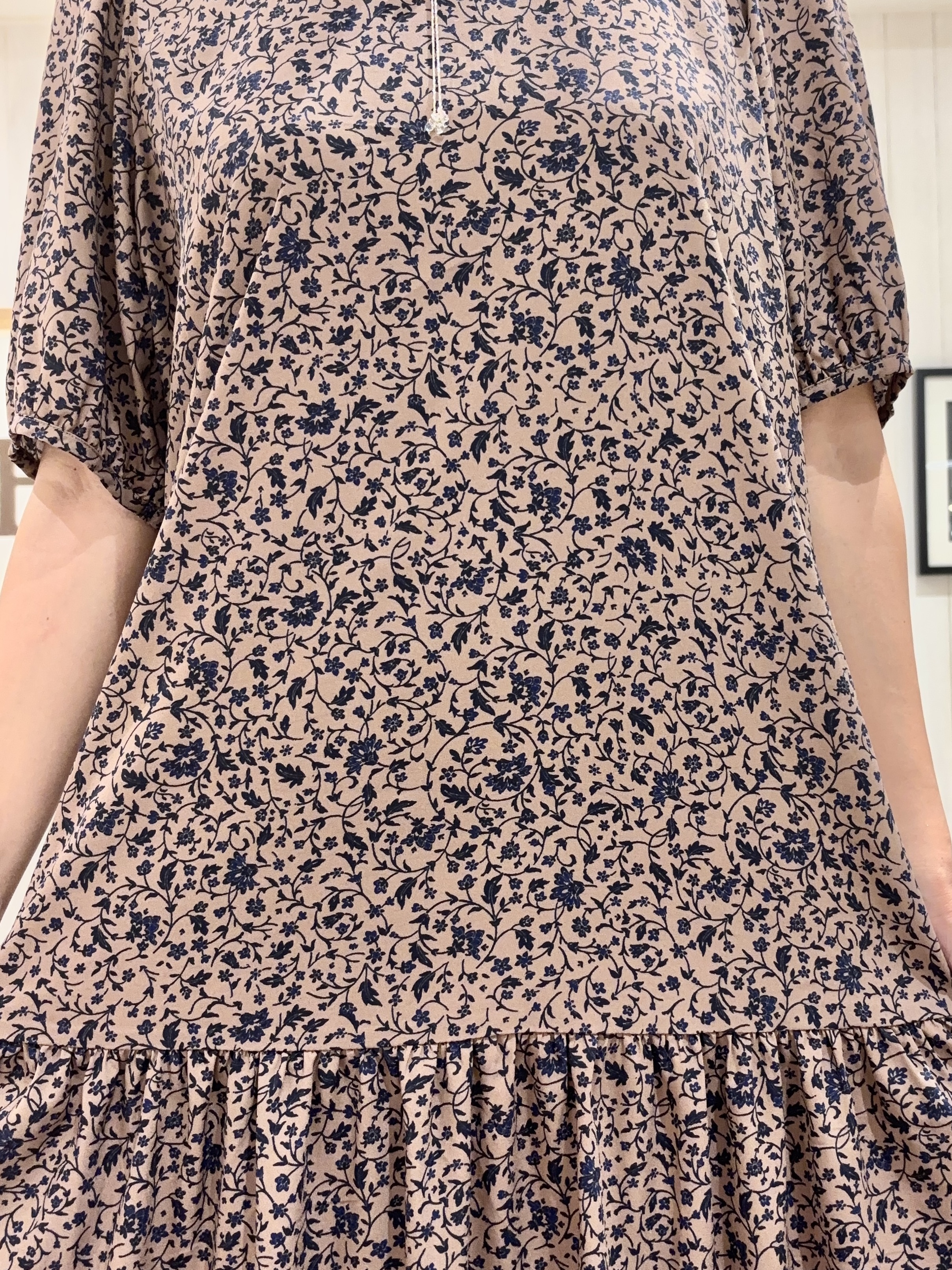 みきぽんさんの「SHOO･LA･RUE｜花柄ティアードワンピース」を使ったコーディネート