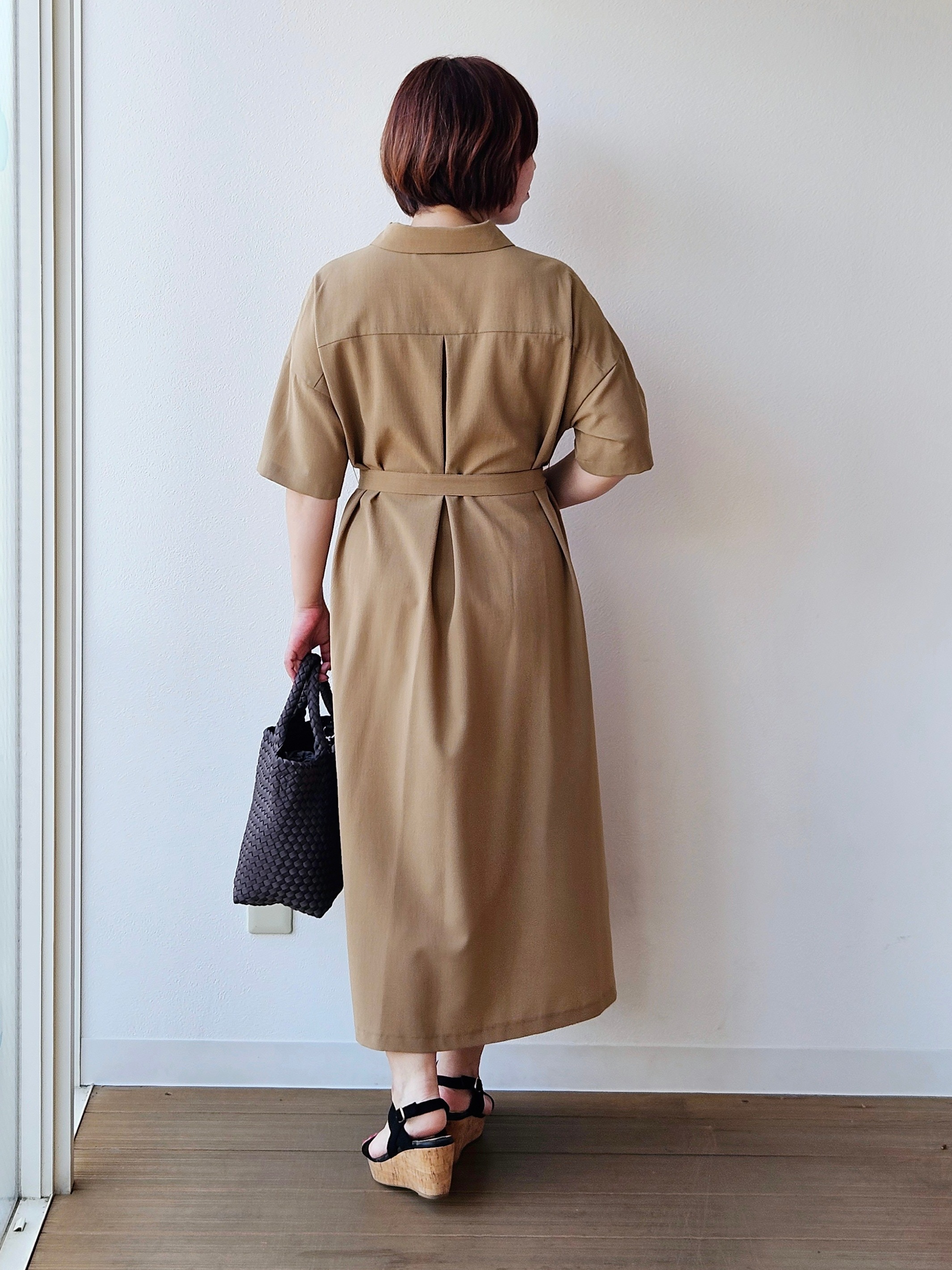 やじまさんの「UNTITLED｜【UVカット/接触冷感/通気性】エアリークールワンピース」を使ったコーディネート