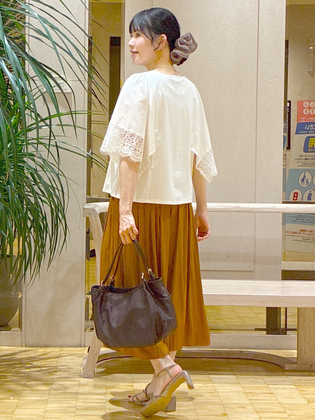  beni_gingerさんの「Reflect｜【UVカット／接触冷感】レーススリーブジャージカットソー」を使ったコーディネート