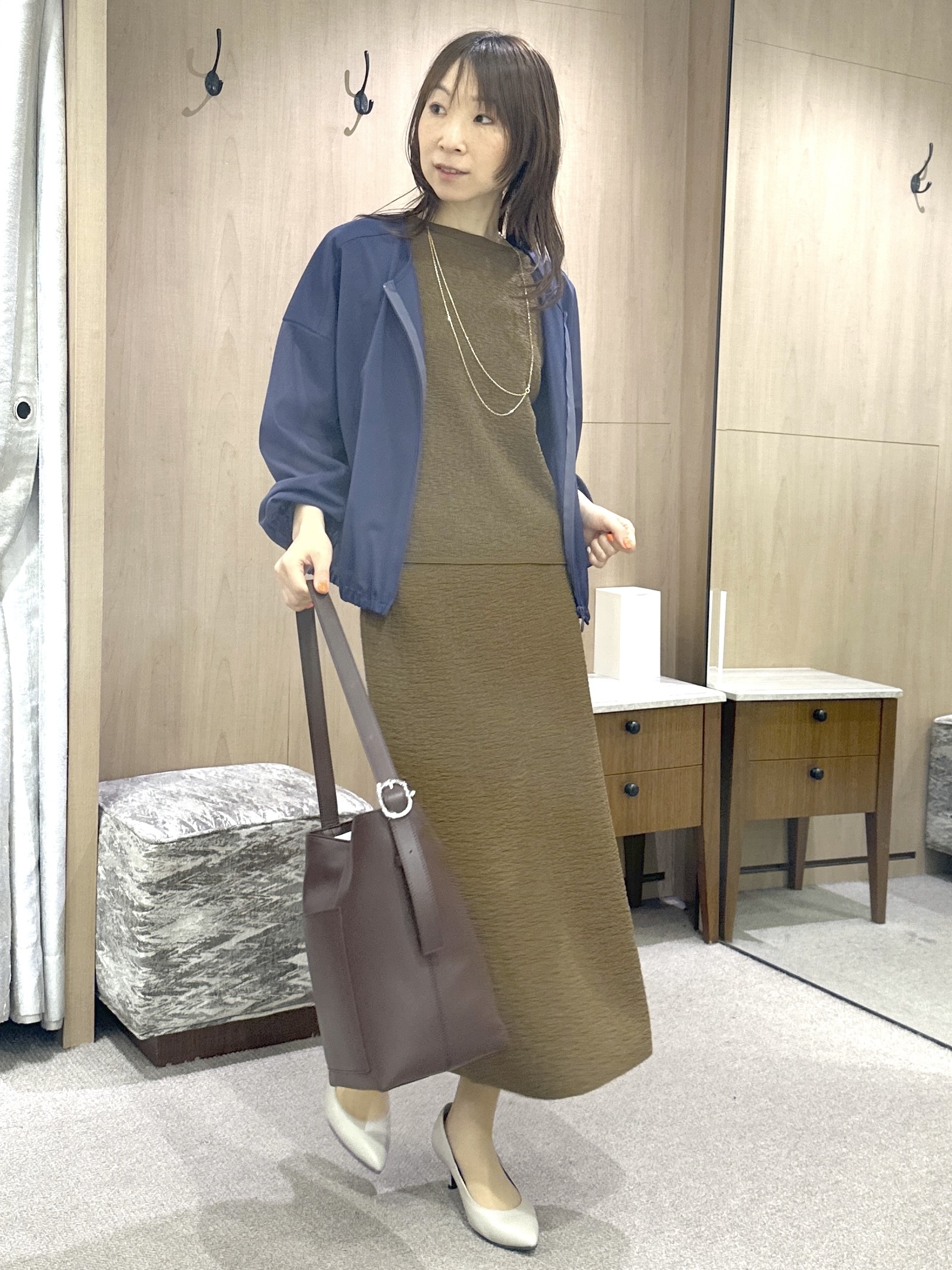 Miwaさんの「UNTITLED｜【セットアップ可】ドライタッチニットプルオーバー」を使ったコーディネート