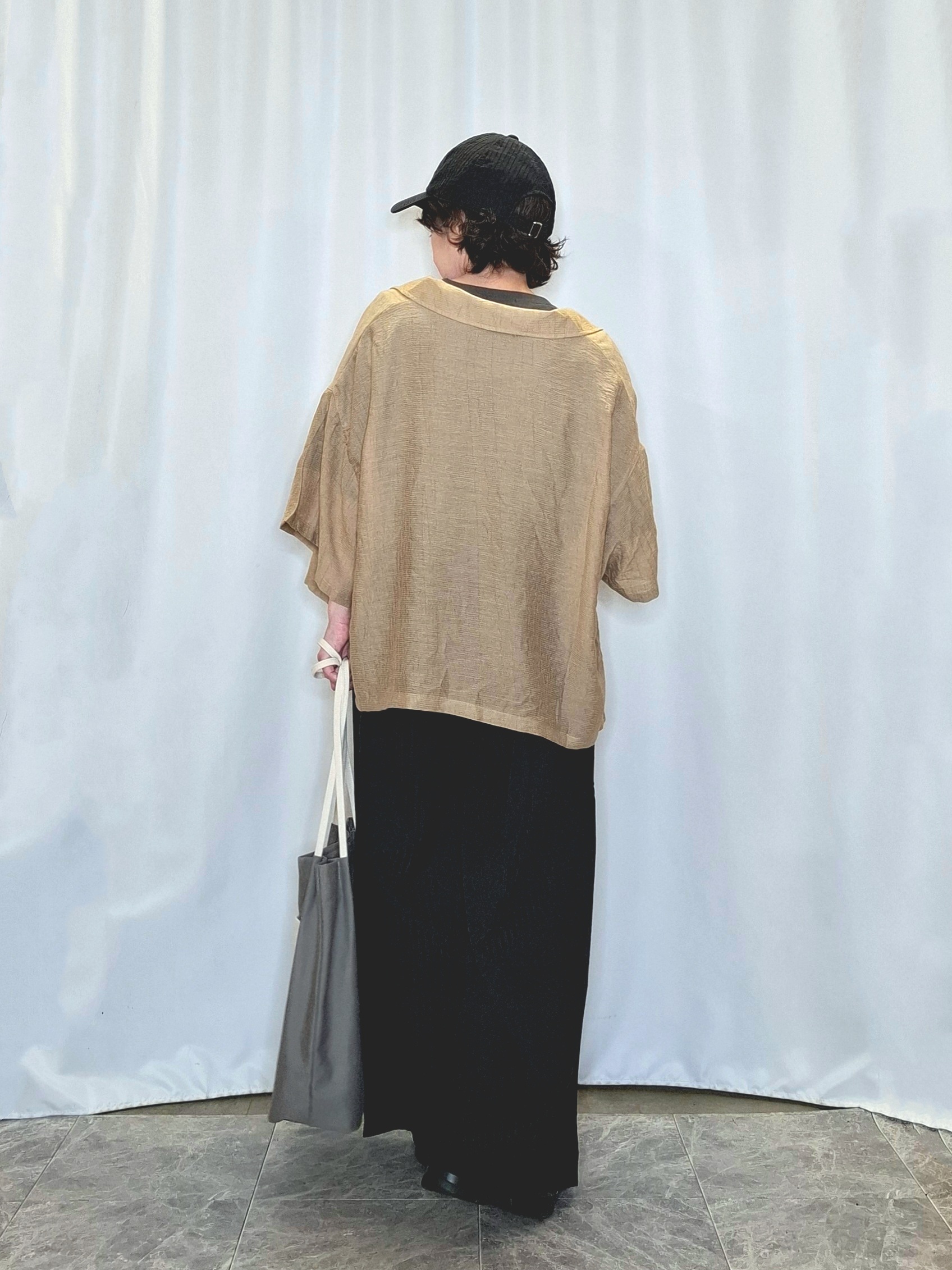 ぬーさんの「SHOO･LA･RUE｜【S-LL/洗濯機可】抜け感たっぷり 程よい透け感のポケット付きシャツ」を使ったコーディネート