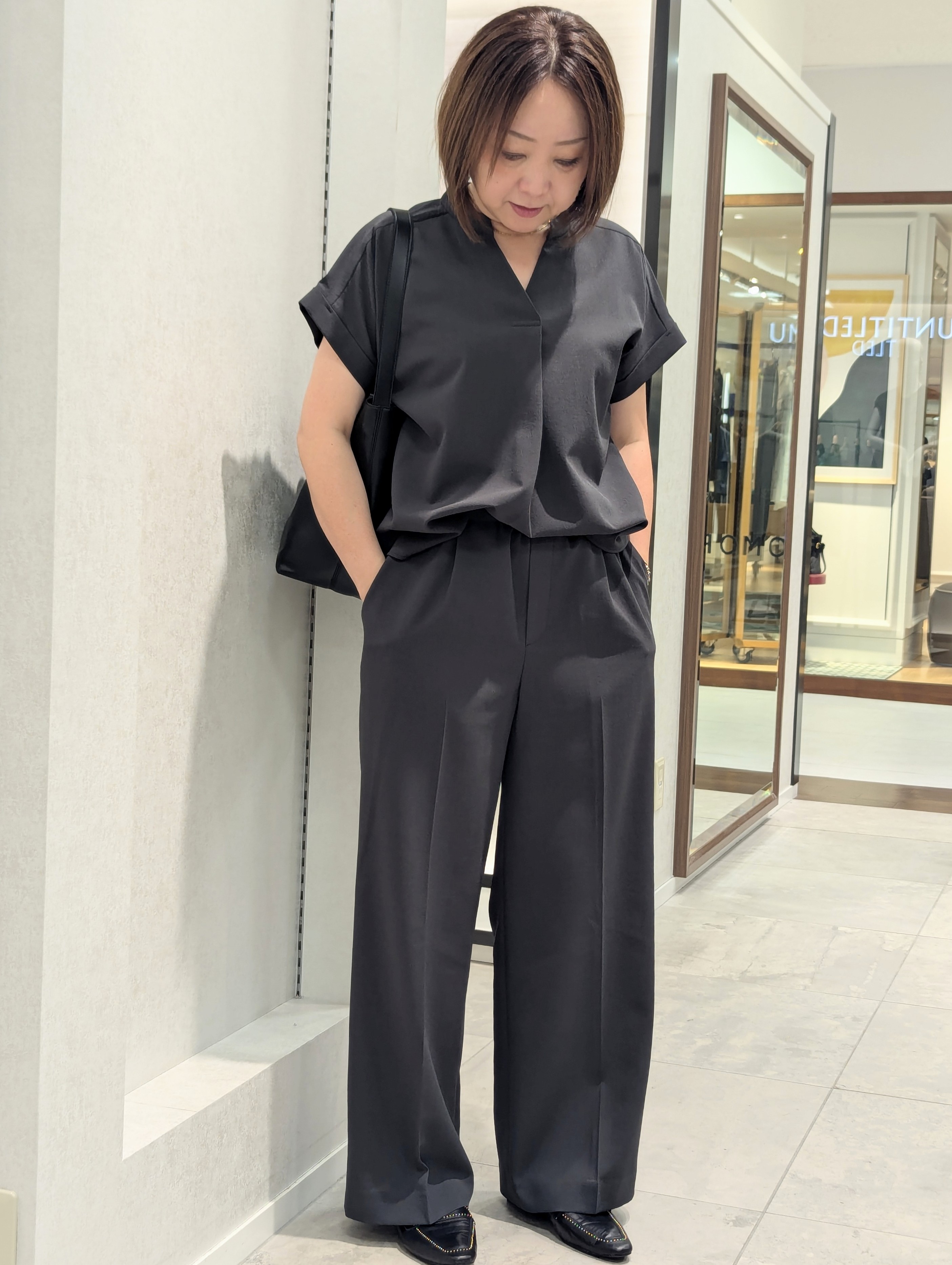 odaさんの「UNTITLED｜【セットアップ可/通気性/UVカット】エアリークールブラウス」を使ったコーディネート