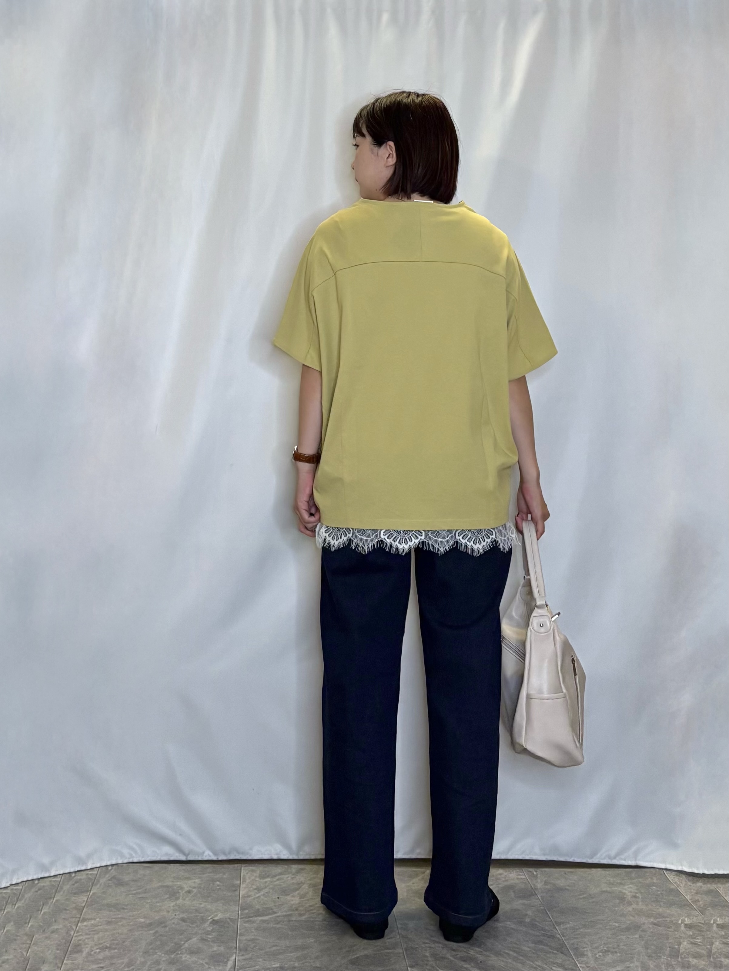 ネリさんの「SHOO･LA･RUE｜【ひんやり/体型カバー】インせず着られる 上品見えのドルマントップス」を使ったコーディネート