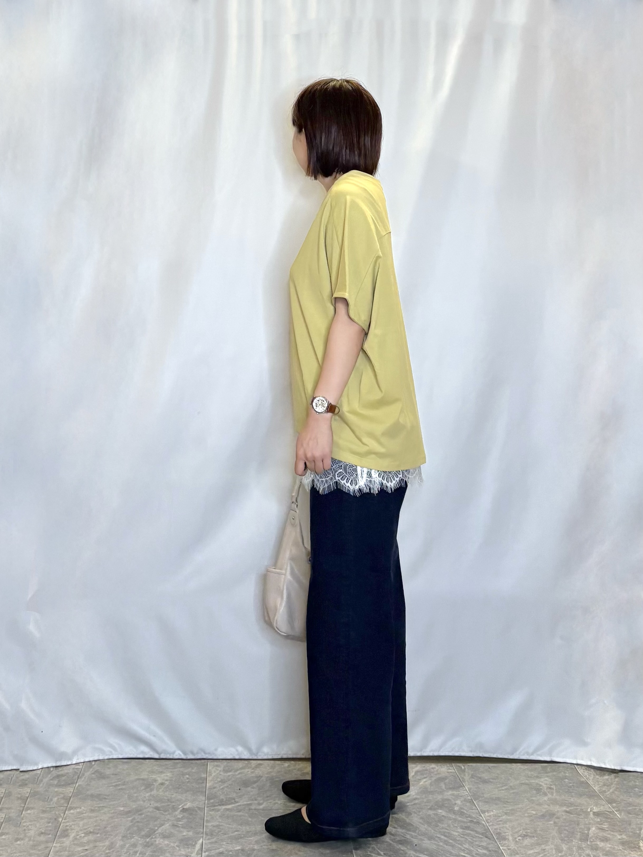 ネリさんの「SHOO･LA･RUE｜【ひんやり/体型カバー】インせず着られる 上品見えのドルマントップス」を使ったコーディネート