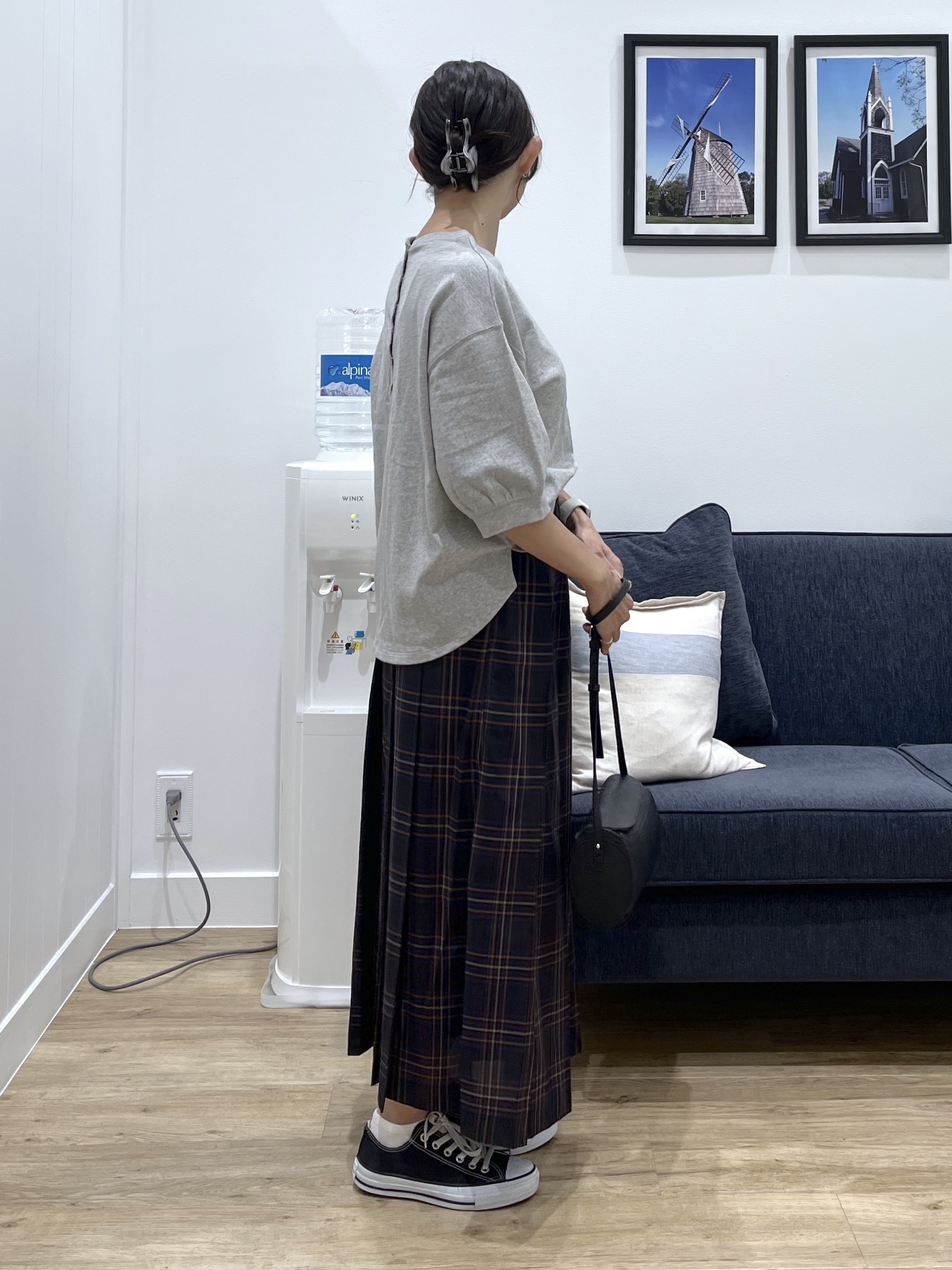 canaさんの「Dessin｜バックヘンリーカットソー5分袖」を使ったコーディネート