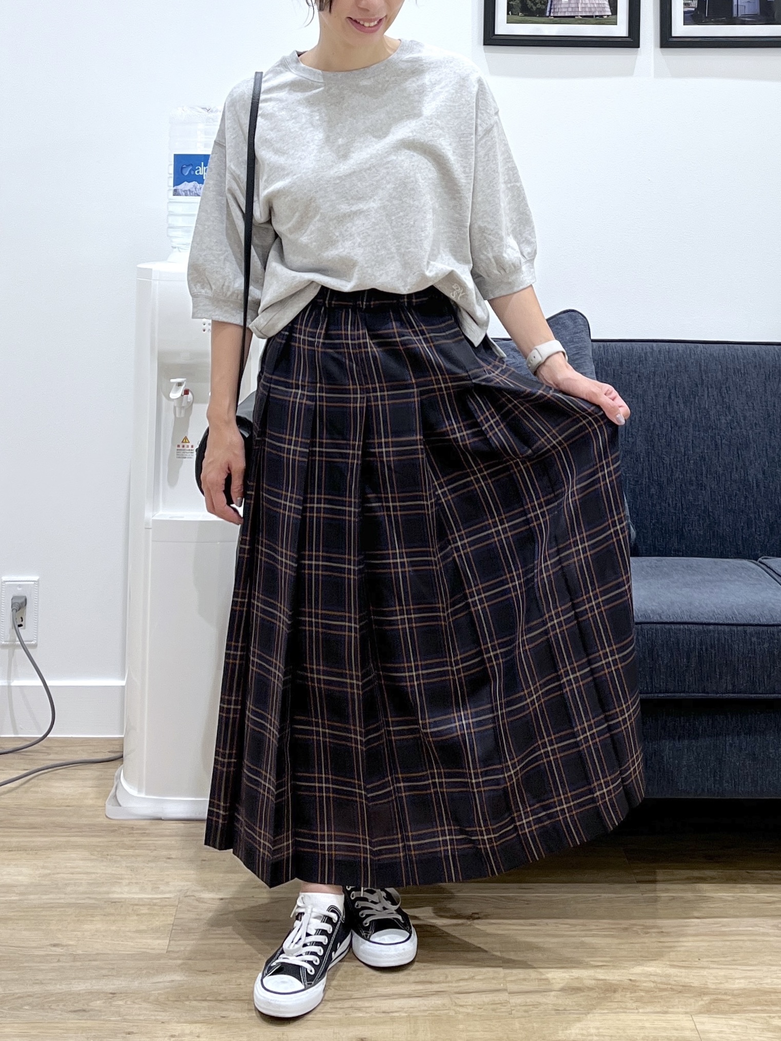 canaさんの「Dessin｜バックヘンリーカットソー5分袖」を使ったコーディネート