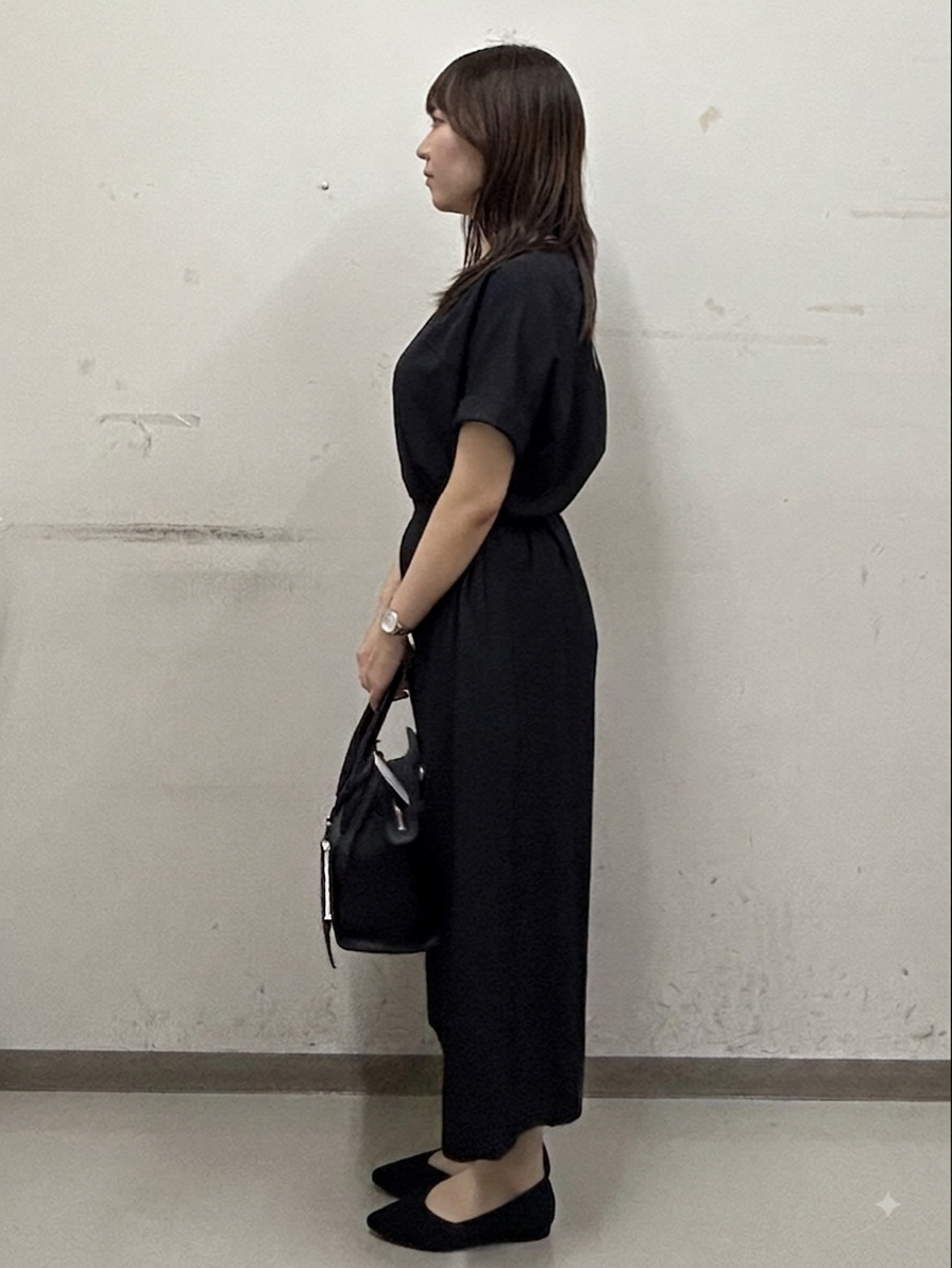 noeさんの「INDIVI｜【華奢見え】ベルト付きナローワンピース」を使ったコーディネート