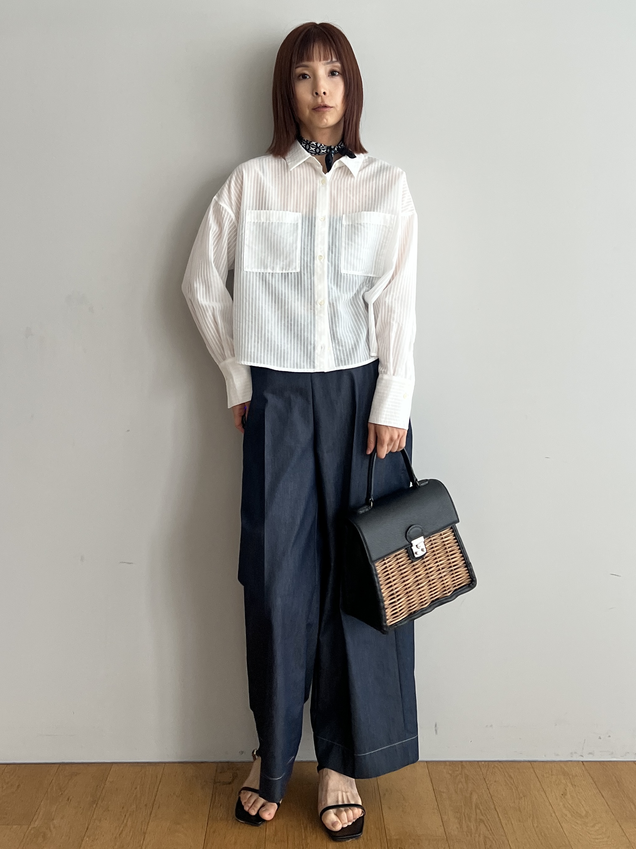misaさんの「DRESSTERIOR｜【otonaMUSE5月号掲載】スキニーベルトサンダル」を使ったコーディネート