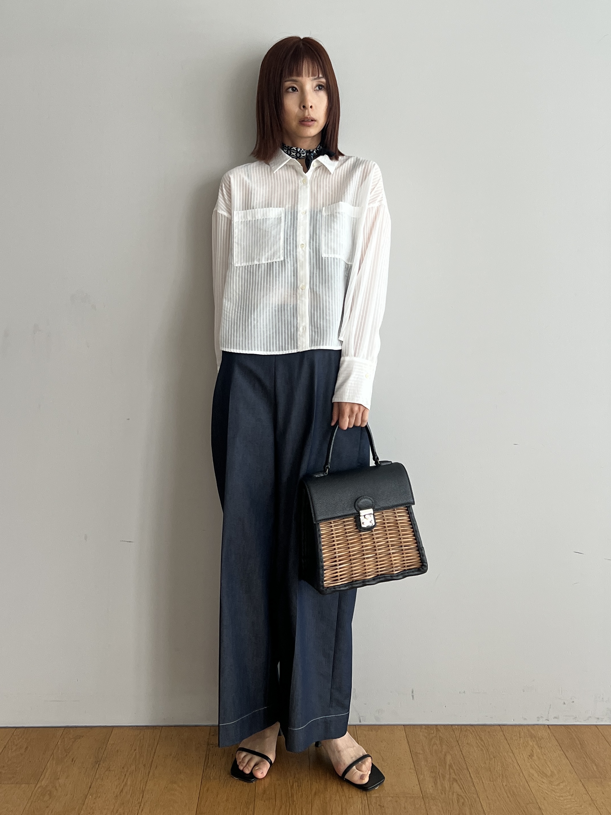 misaさんの「DRESSTERIOR｜【otonaMUSE5月号掲載】スキニーベルトサンダル」を使ったコーディネート
