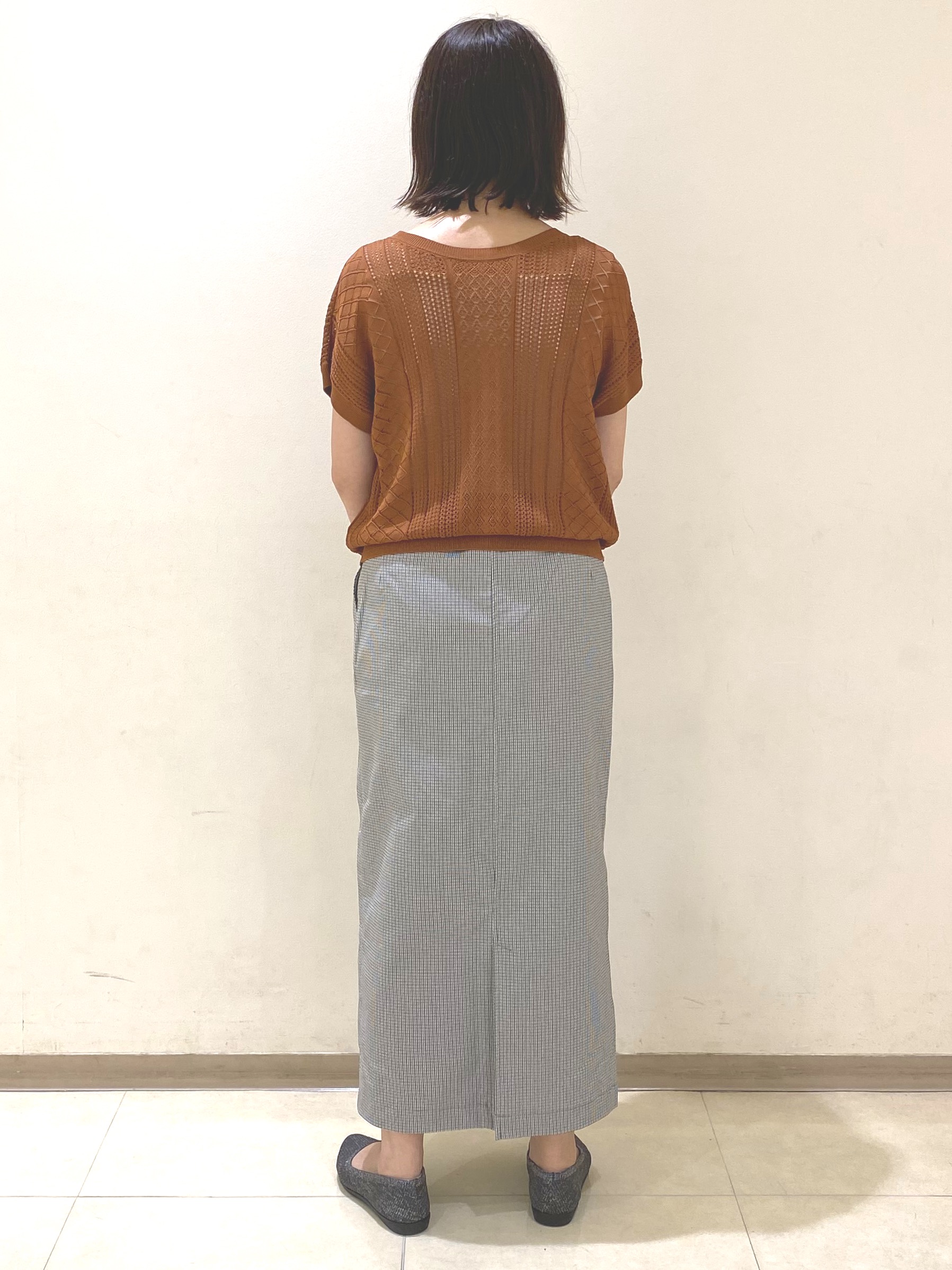 COCOさんの「grove｜【2WAY・洗える】透かし編みニットベスト」を使ったコーディネート