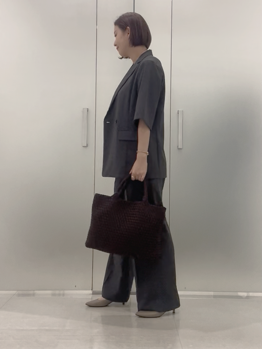 まどかさんの「UNTITLED｜【セットアップ可/UVカット/通気性】エアリークール半袖ジャケット」を使ったコーディネート