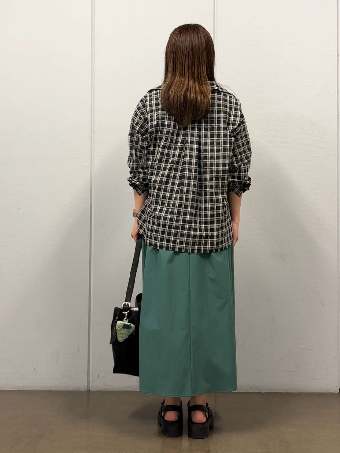 SaKiさんの「UNTITLED｜【接触冷感/UVカット/吸水速乾】Aラインロングワンピース」を使ったコーディネート