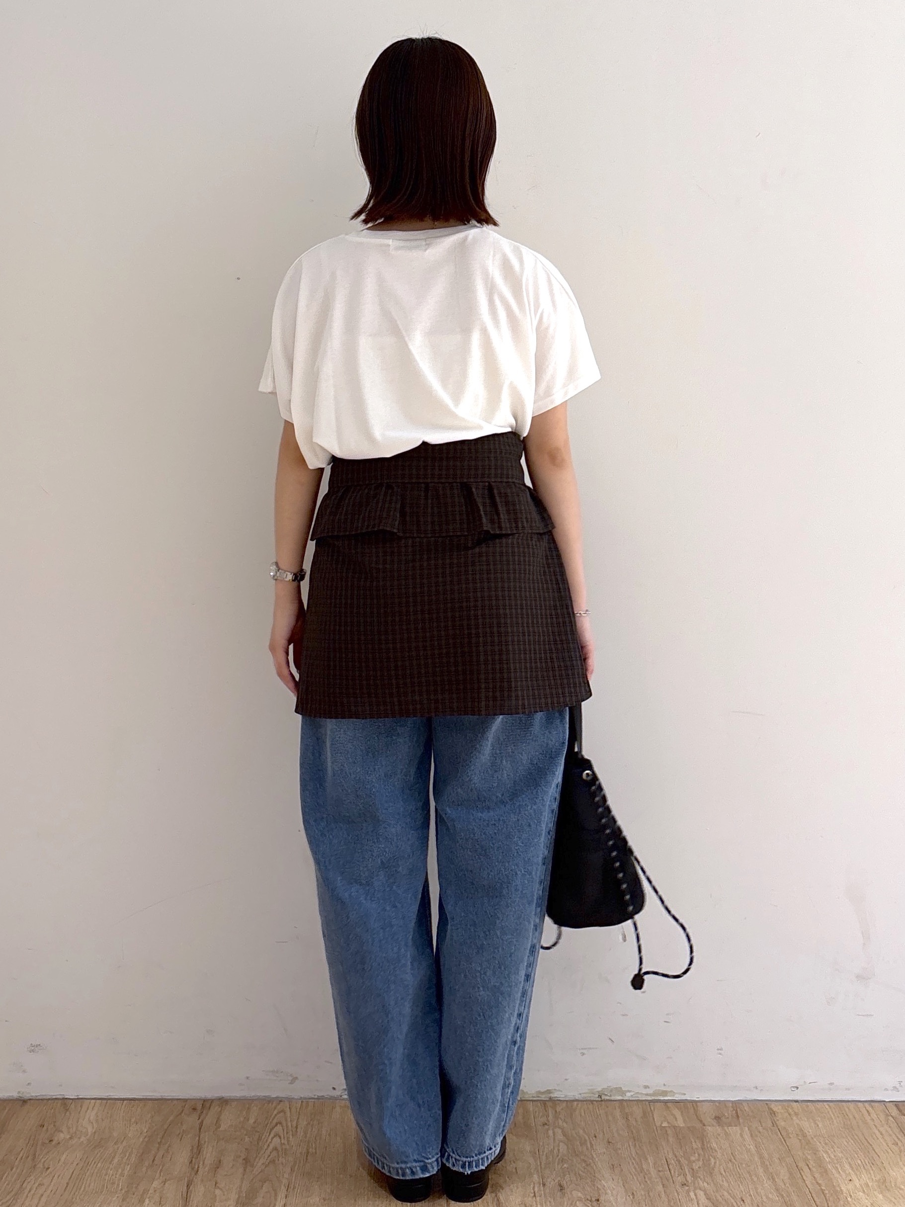 mireiさんの「OPAQUE.CLIP｜フォトプリントTシャツ【洗濯機OK】」を使ったコーディネート
