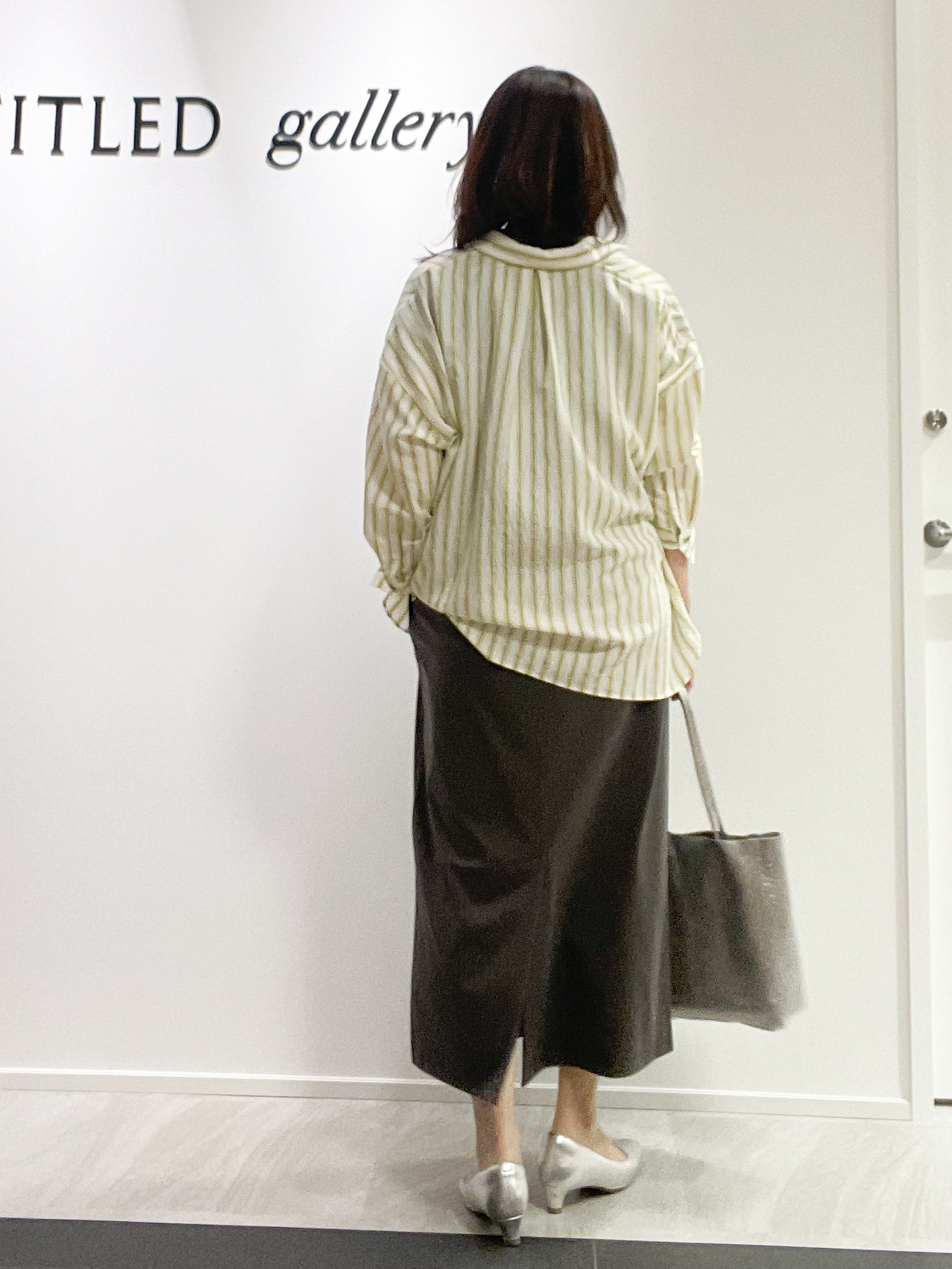 めいさんの「UNTITLED｜ストライプシャツ」を使ったコーディネート